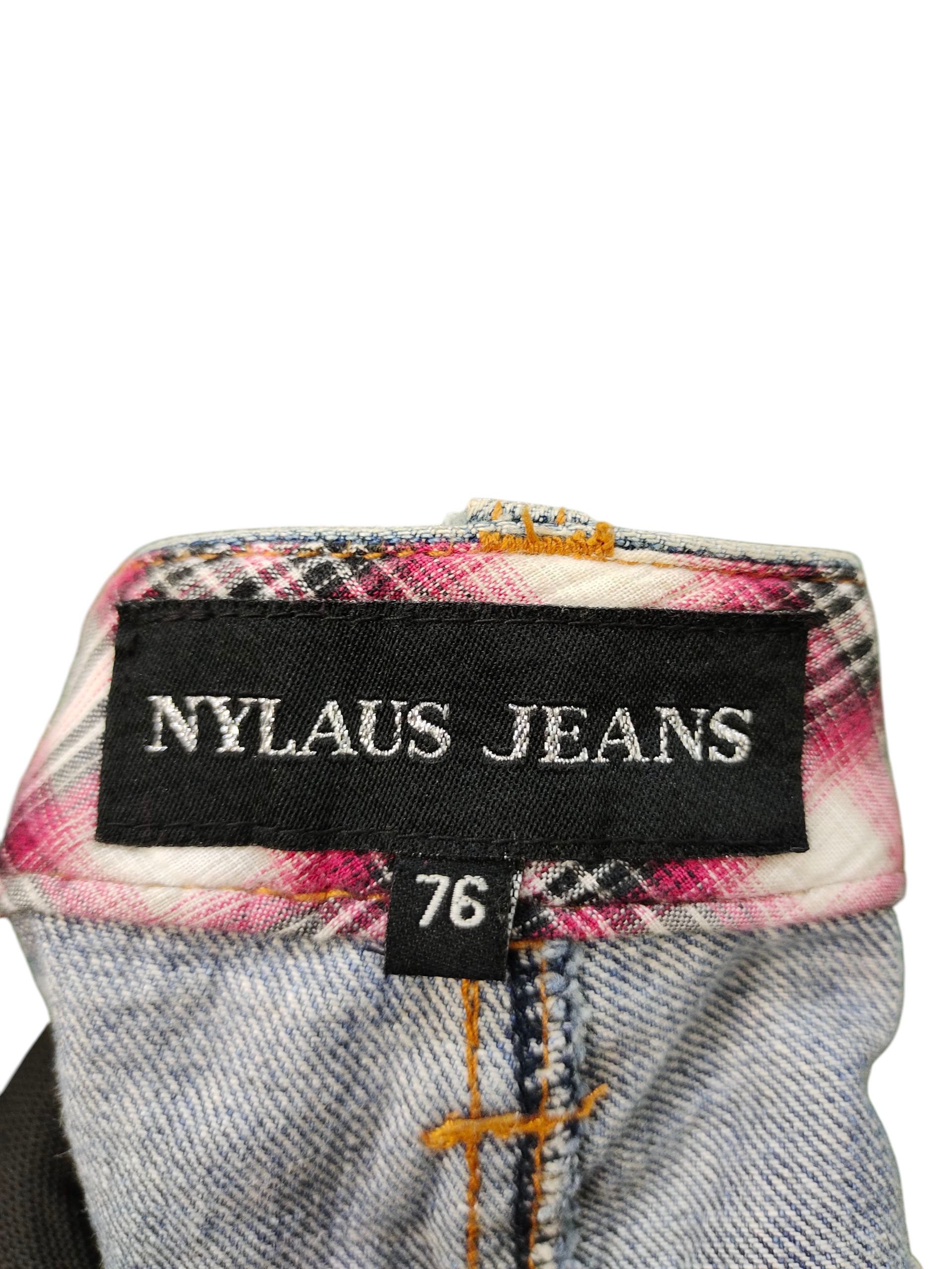 Japanese Brand Vintage Nylaus Japan Double Waist Clawmark Honeycomb Jeans Size US 30 / EU 46 - 11 Thumbnail