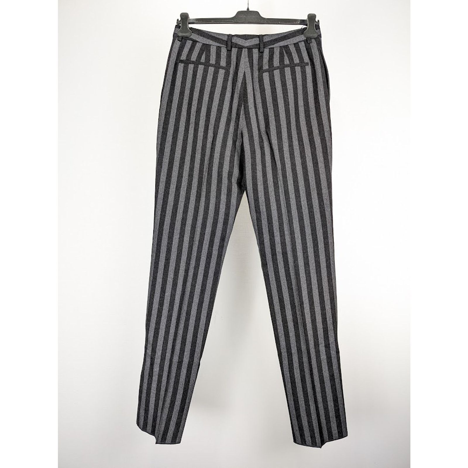 Saint Laurent Paris o1rshd1 Q:2 / Tailleur Rayure Brossee Pant in Gris Anthr Size US 34 / EU 50 - 9 Thumbnail