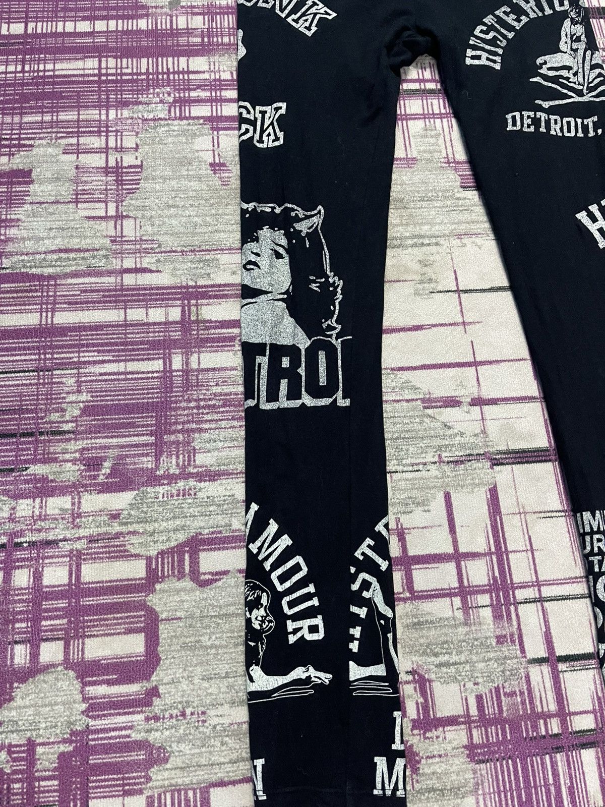 Hysteric Glamour HYSTERIC GLAMOUR DETROIT MICHIGAN LEGGINGS PANTS VERY RARE Size 28" / US 6 / IT 42 - 3 Thumbnail