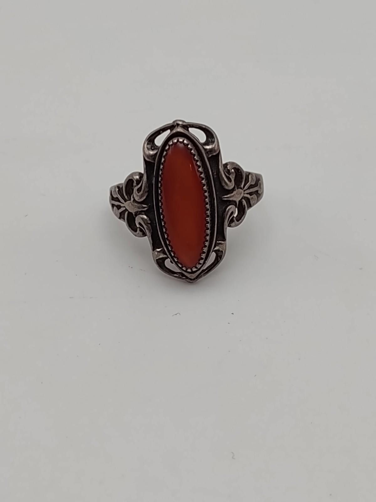 Other Vtg Bell Trading Post Sterling Silver Carnelian Ring Sz 9.5 Size ONE SIZE - 4 Thumbnail