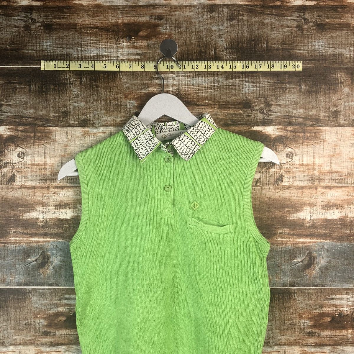 Christian Dior Monsieur Christian Dior Sports Green Vest #A1335 Size M / US 6-8 / IT 42-44 - 2 Thumbnail