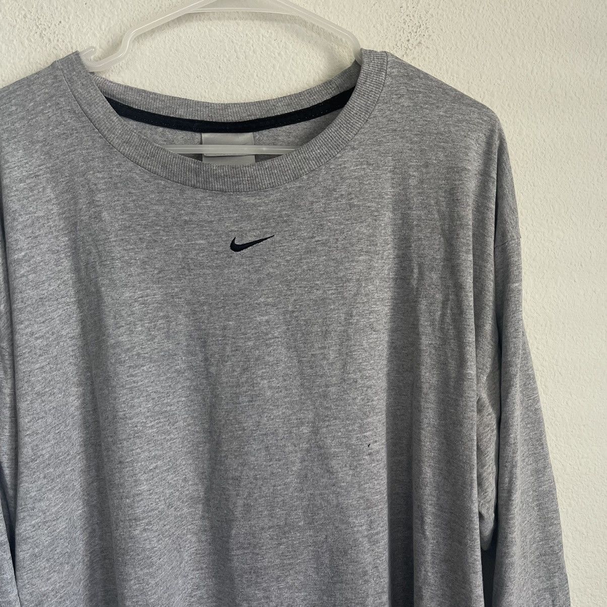 Nike Mid Swoosh Vintage Long Sleeve Tee T Shirt