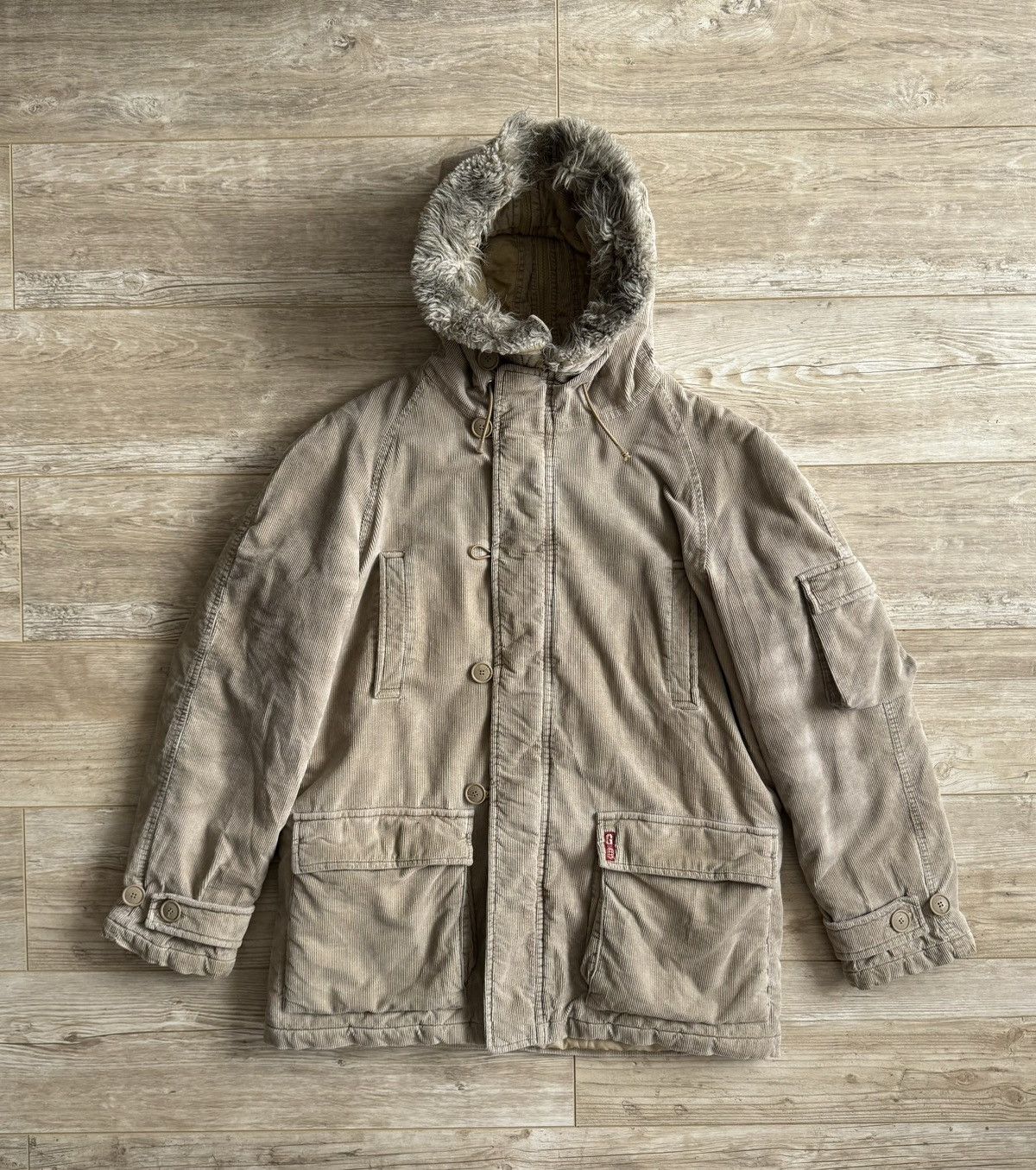 Guess Guess Jeans Vintage Corduroy Short Parka Jacket Size US L / EU 52-54 / 3 - 4 Thumbnail