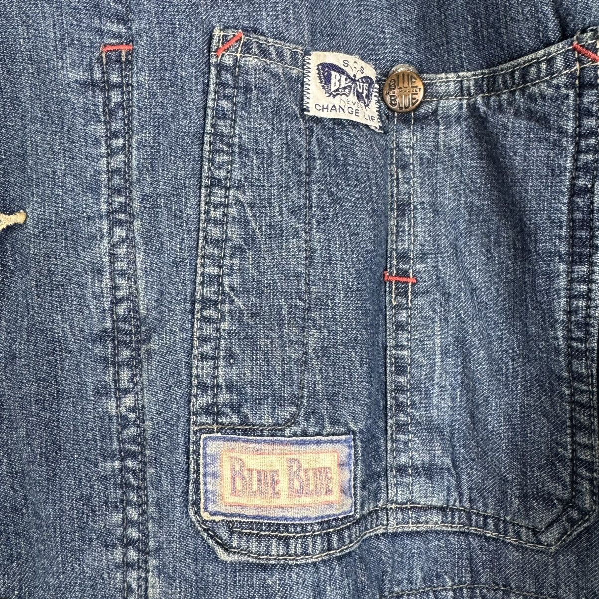 Blue Blue Japan 🔥BLUE BLUE JAPAN INDIGO DENIM CHORE JACKET Size US M / EU 48-50 / 2 - 8 Thumbnail
