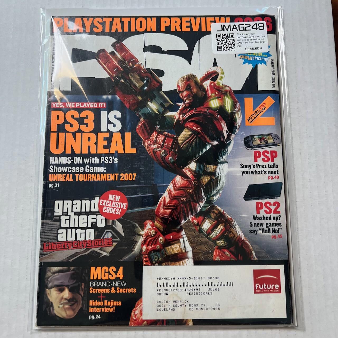 Playstation PSM Magazine #106 JAN 2006 Preview Special Rare Size ONE SIZE - 9 Thumbnail