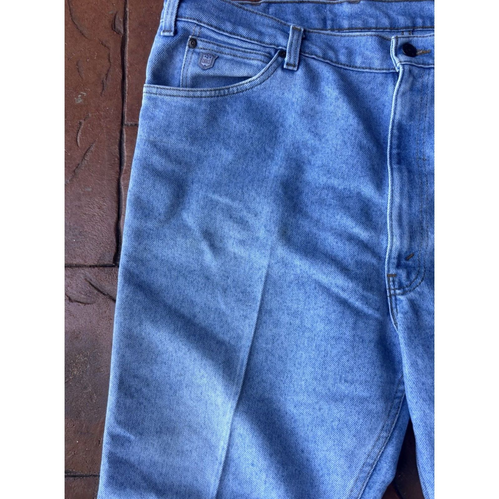 Levi's VINTAGE Levi's Silver Medal Denim Jeans Men 44x28 Light Blue Straight Size US 44 / EU 60 - 4 Thumbnail
