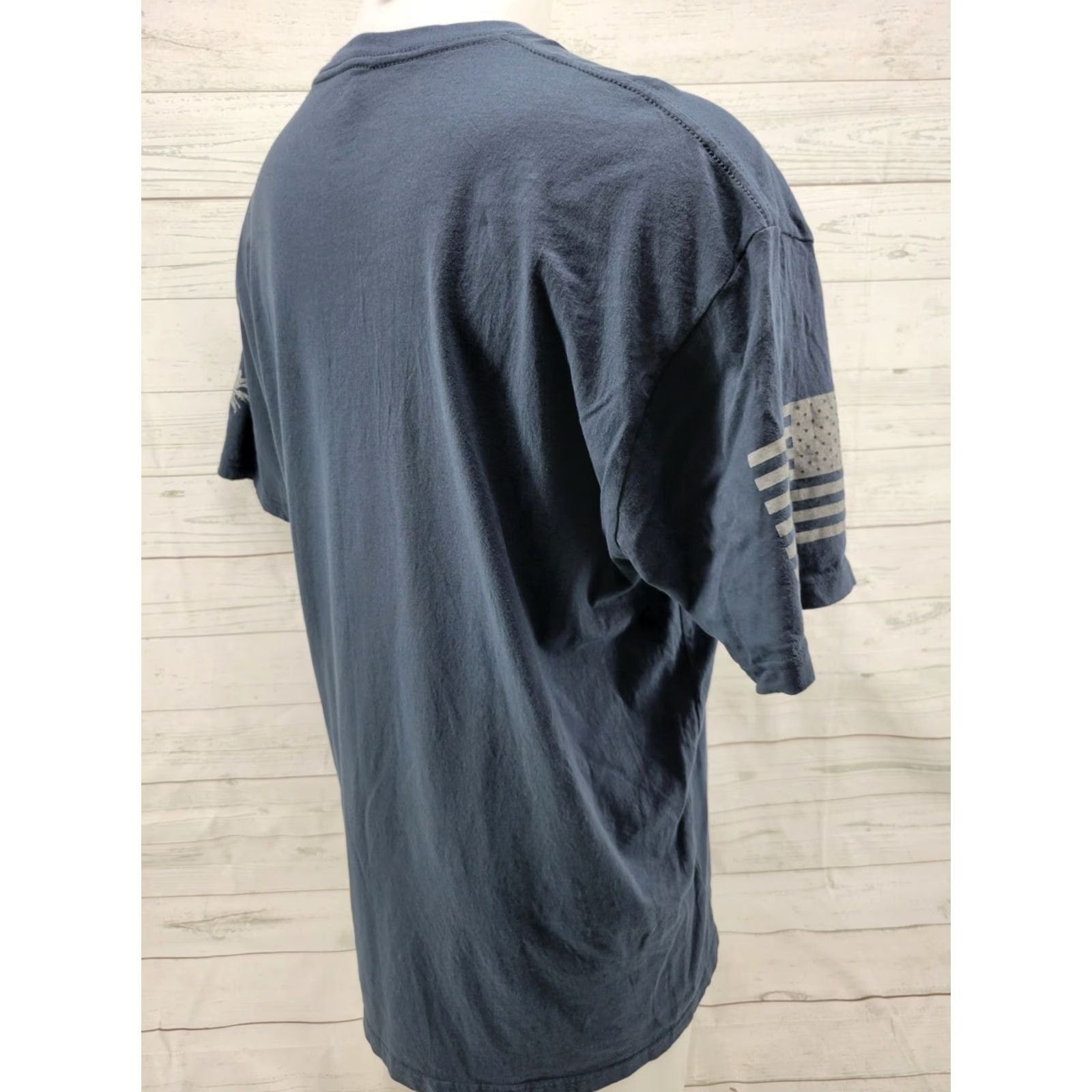 Vintage Grunt Style T-Shirt 2XL Liberty Throughout All The Land Blue Mens Short Sleeve Size US XXL / EU 58 / 5 - 5 Thumbnail
