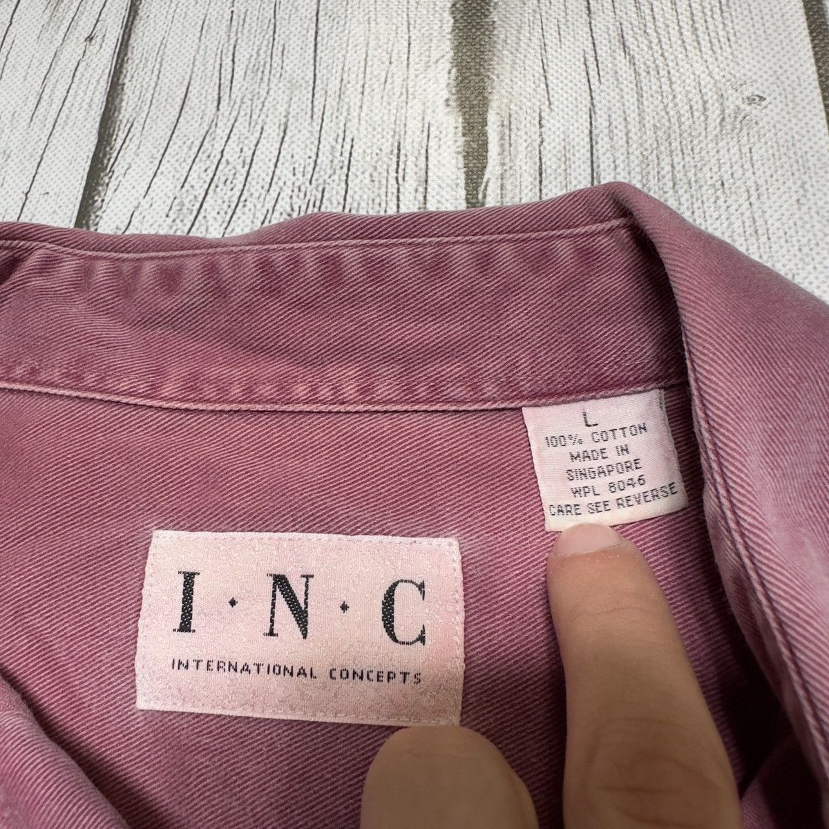 I.N.C × Vintage Vintage button down shirt Size US L / EU 52-54 / 3 - 5 Thumbnail
