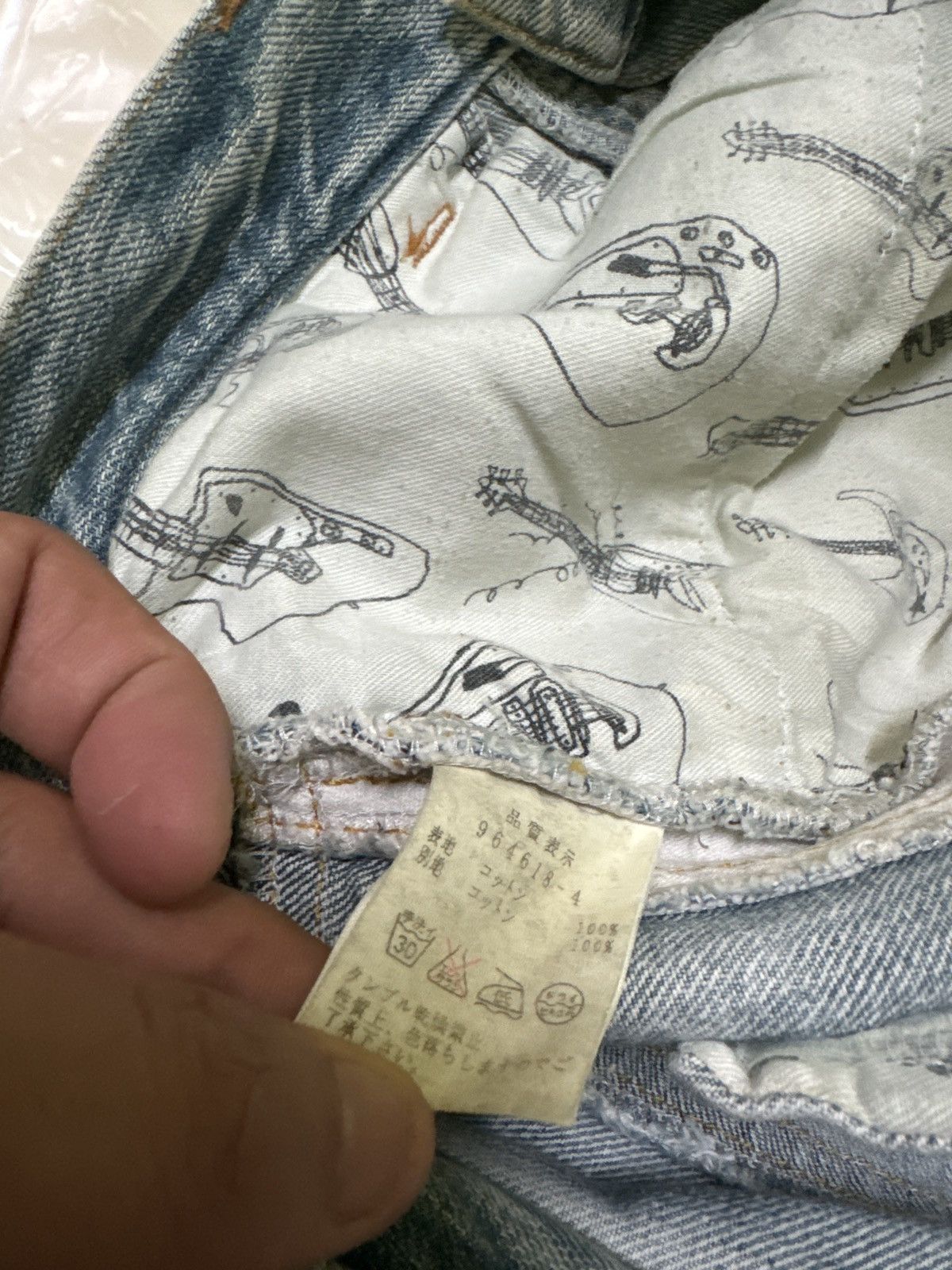 Japanese Brand VINTAGE CANTWO RECONSTRUCTED PLAIDS DENIM JEANS Size US 31 - 15 Thumbnail