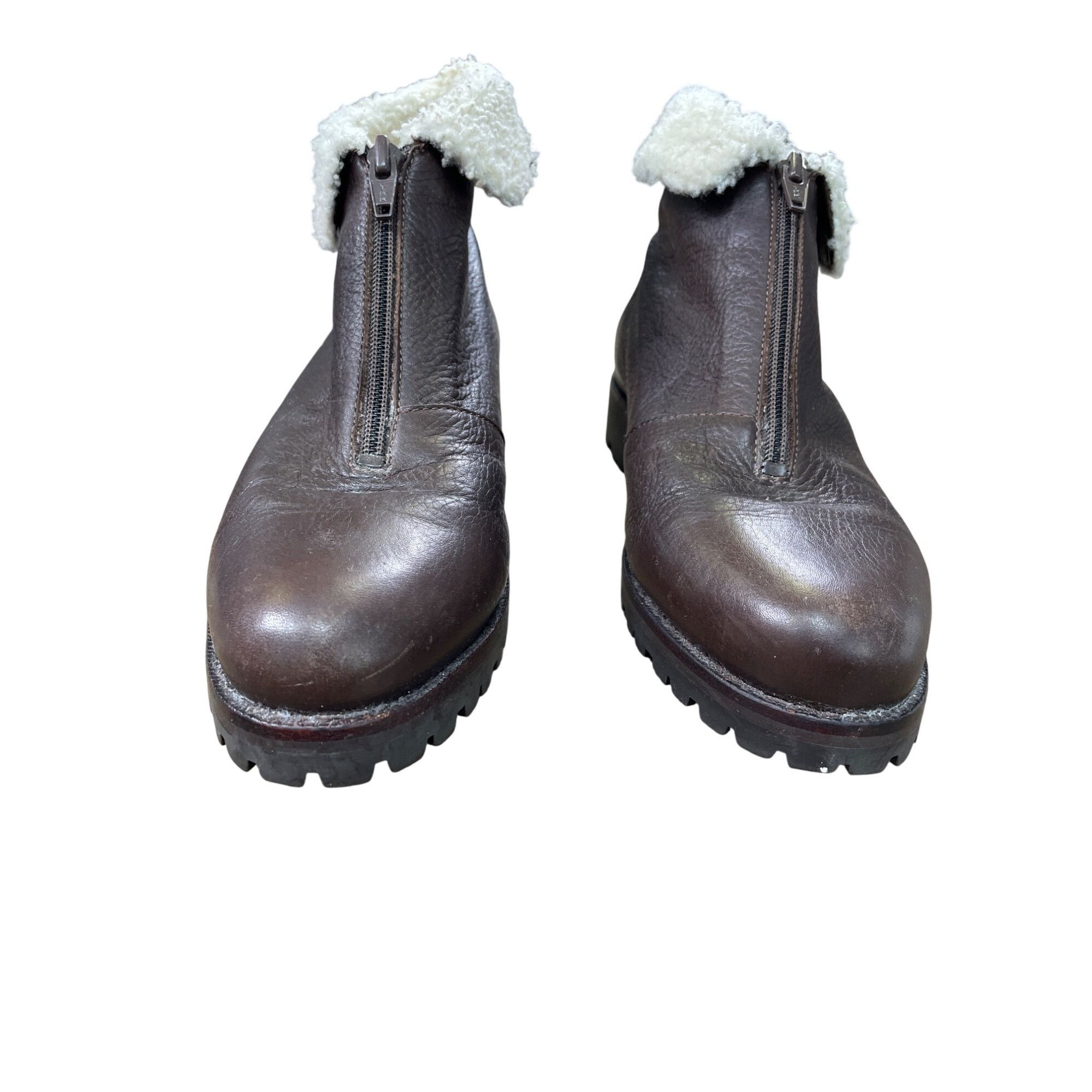 Cole Haan Cole Haan Womens Brown Leather Fur-Lined Ankle Boots Size 7. Size US 7.5 / IT 37.5 - 8 Thumbnail