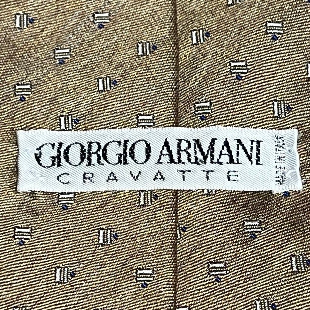 Giorgio Armani Giorgio Armani Cravatte Men's Tie Gold 100% Silk Necktie Size ONE SIZE - 3 Thumbnail