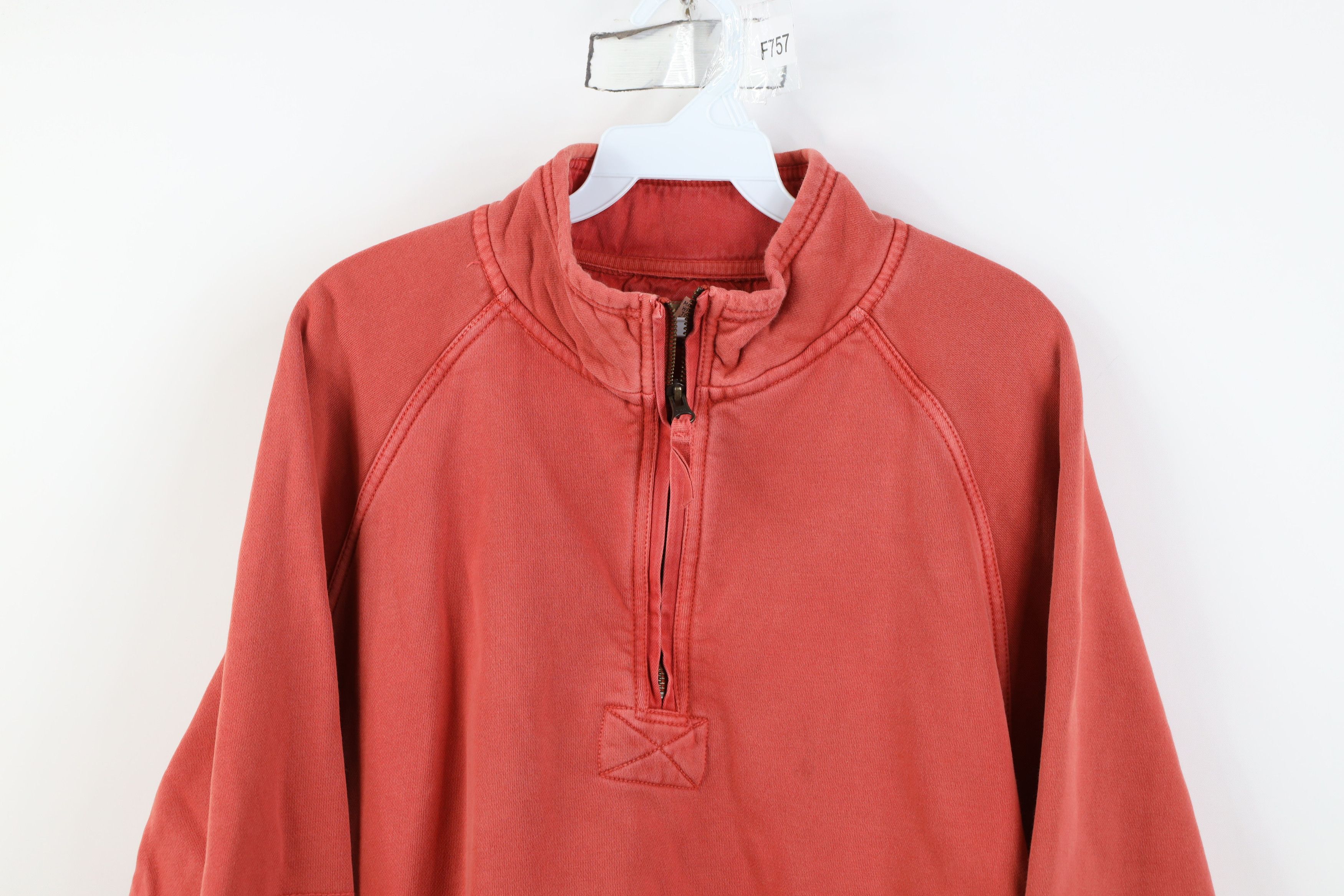Vintage Vintage 90s Streetwear Pigment Dye 1/4 Half Zip Sweatshirt Size US XL / EU 56 / 4 - 2 Thumbnail