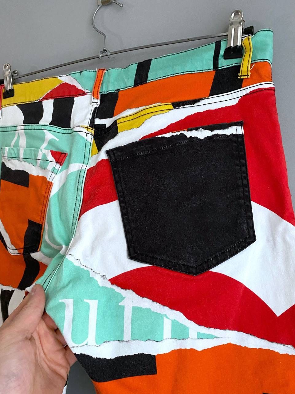Designer × Moschino RARE MOSCHINO COUTURE Multicolor Print Men's Pant, W34 / L30 Size US 34 / EU 50 - 15 Thumbnail