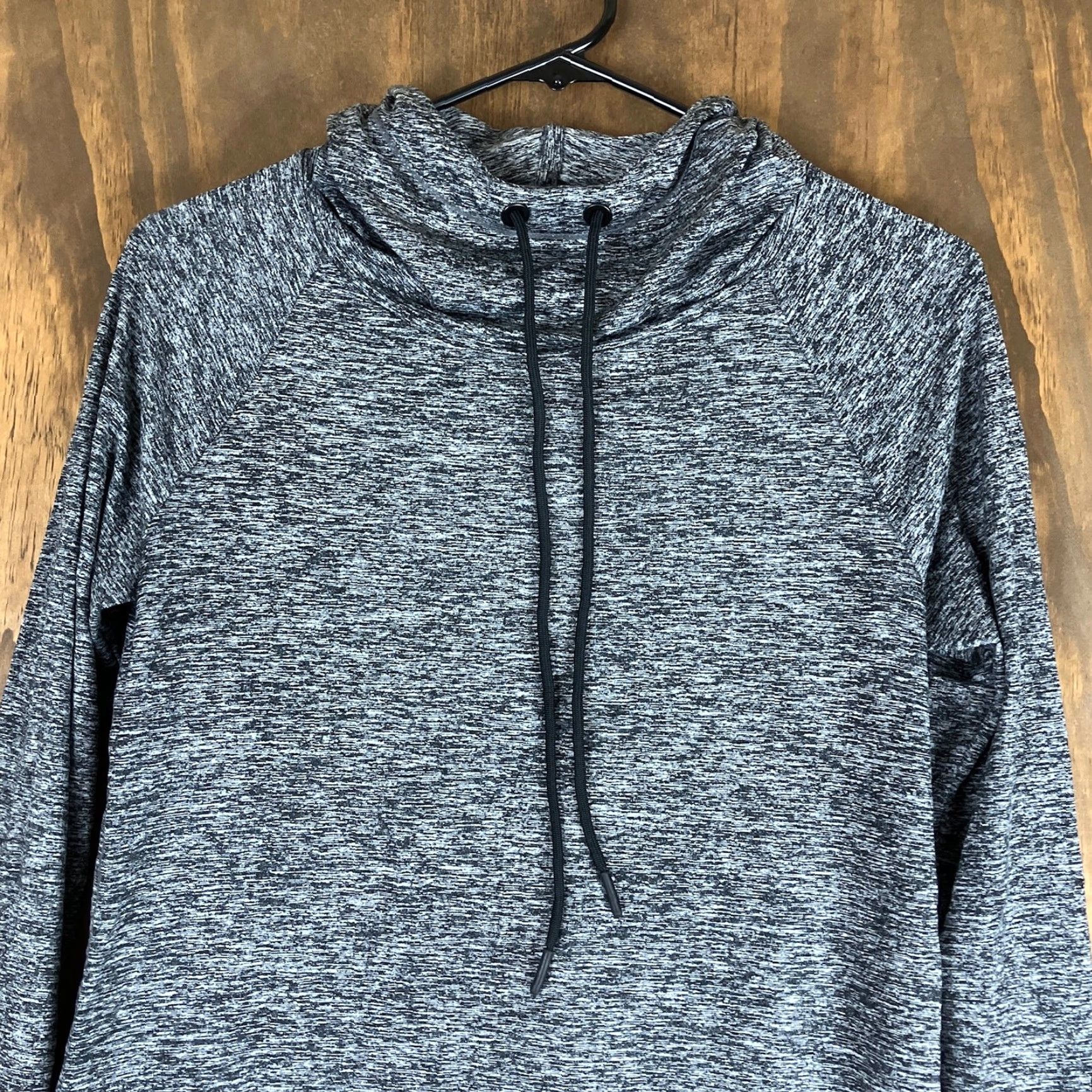 Athleta Athleta Women Sweatshirt Black Heathered Tunic Uptempo Pullover Stretch XS Size XS / US 0-2 / IT 36-38 - 2 Thumbnail