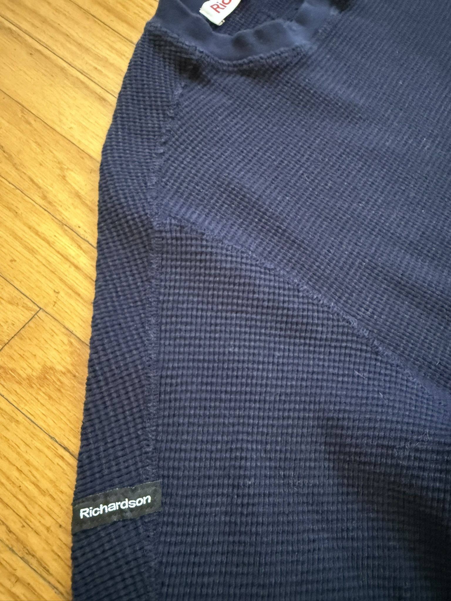 Richardson Richardson Waffle Knit Thermal Long Sleeve – Navy- Size S Size US S / EU 44-46 / 1 - 4 Thumbnail