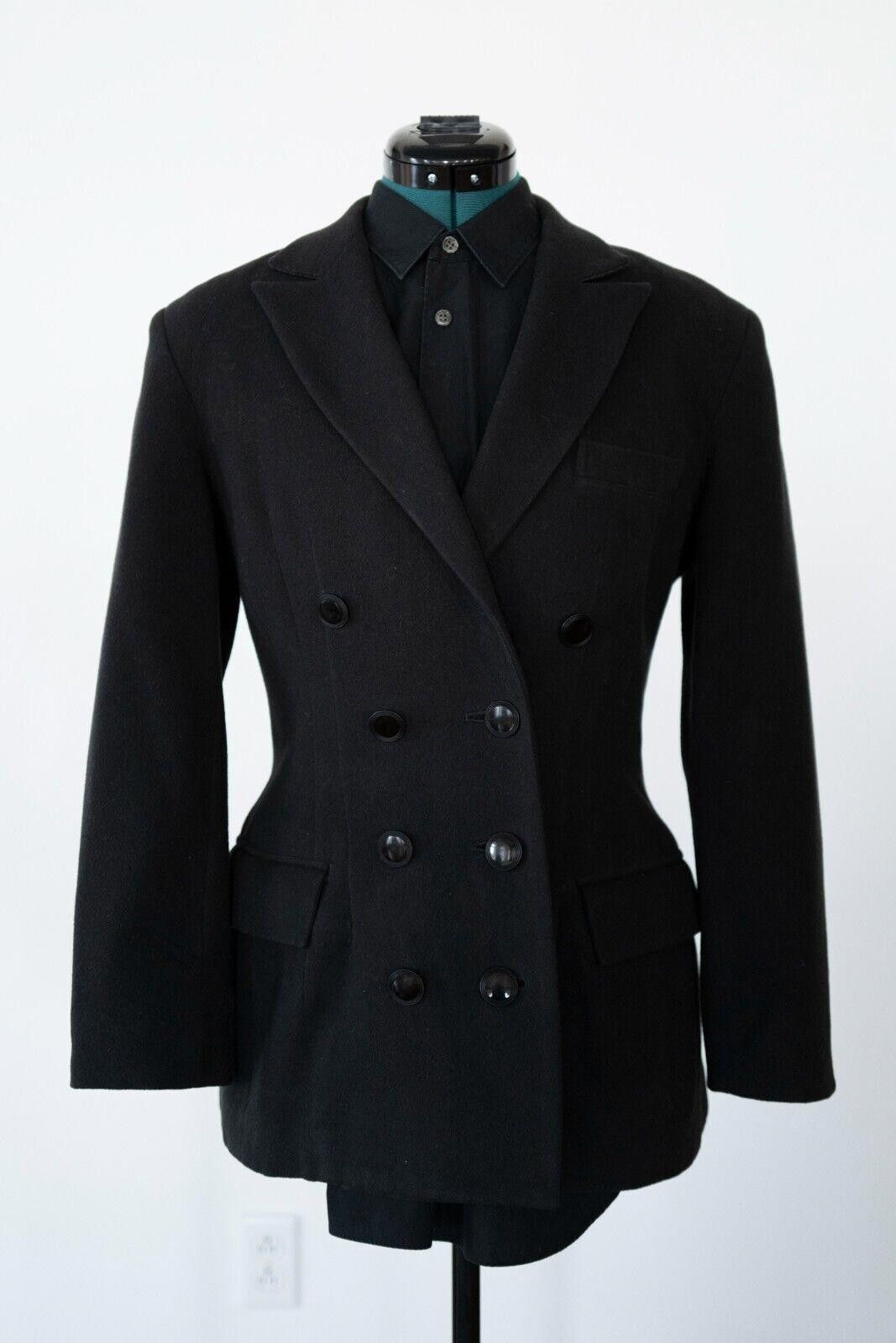 Yohji Yamamoto Yohji Yamamoto Wool Black Blazer Sz. M Size M / US 6-8 / IT 42-44 - 1 Thumbnail