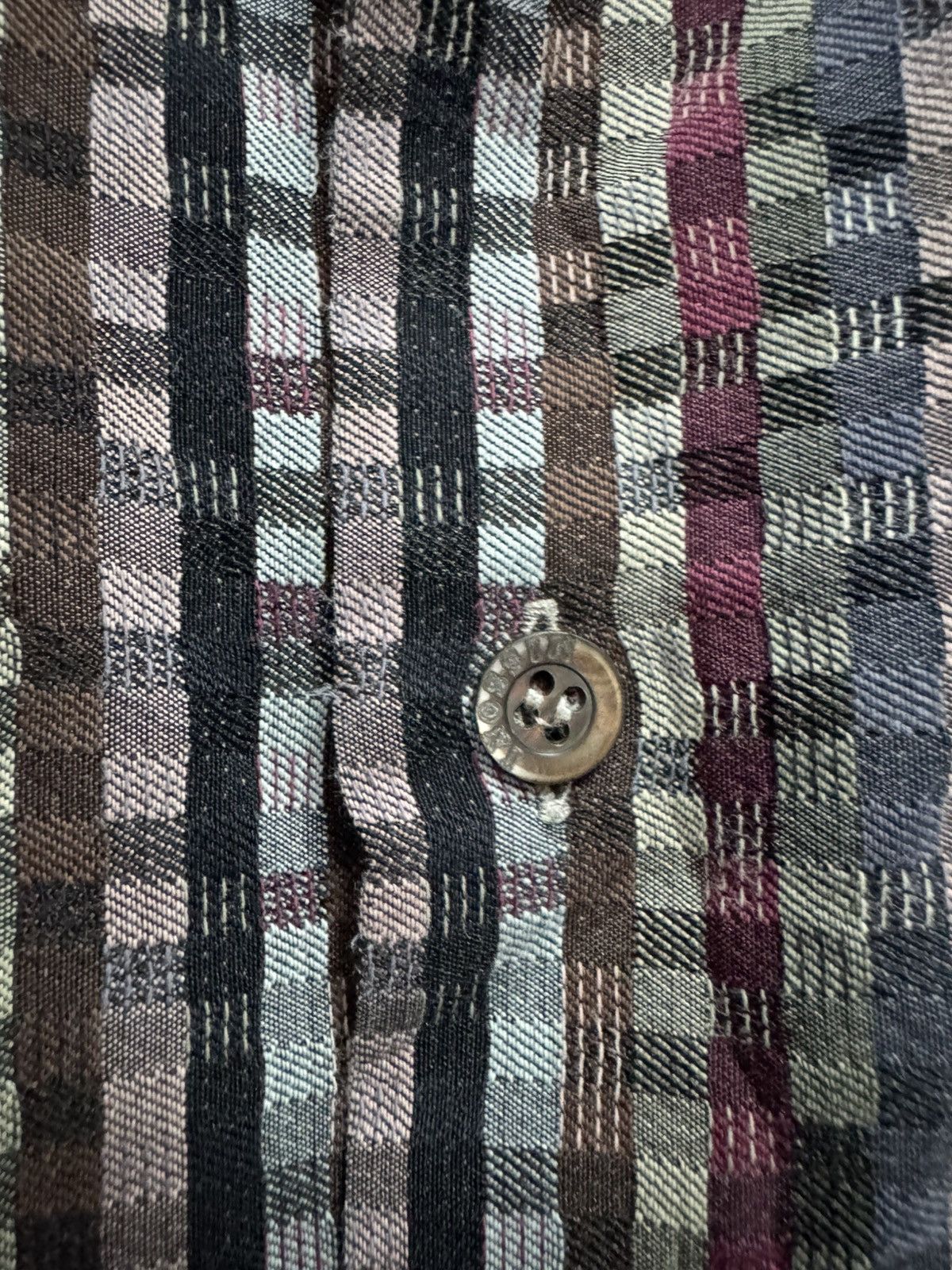 Missoni Missoni Multicolour Small Checkered Button Up Shirt Size US M / EU 48-50 / 2 - 7 Thumbnail