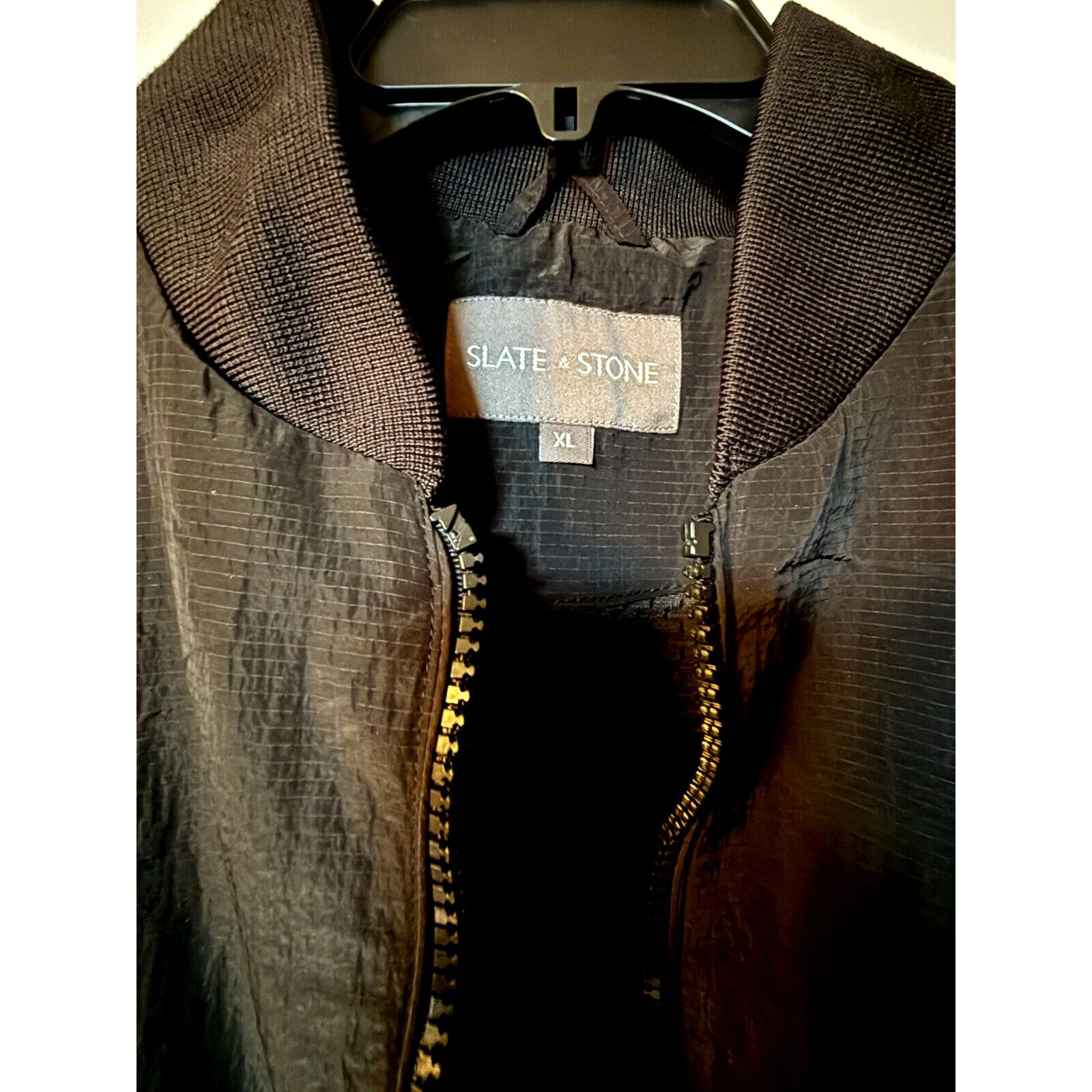 Slate & Stone Slate & Stone Nylon Ripstop Bomber Jacket Black size XL New Size US XL / EU 56 / 4 - 3 Thumbnail