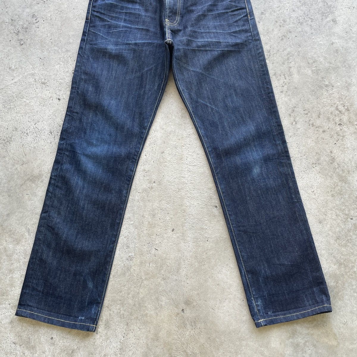 Japanese Brand W31x30.5💥 Vintage Japanese Dark Blue Denim Jeans Pants Size US 31 - 4 Thumbnail