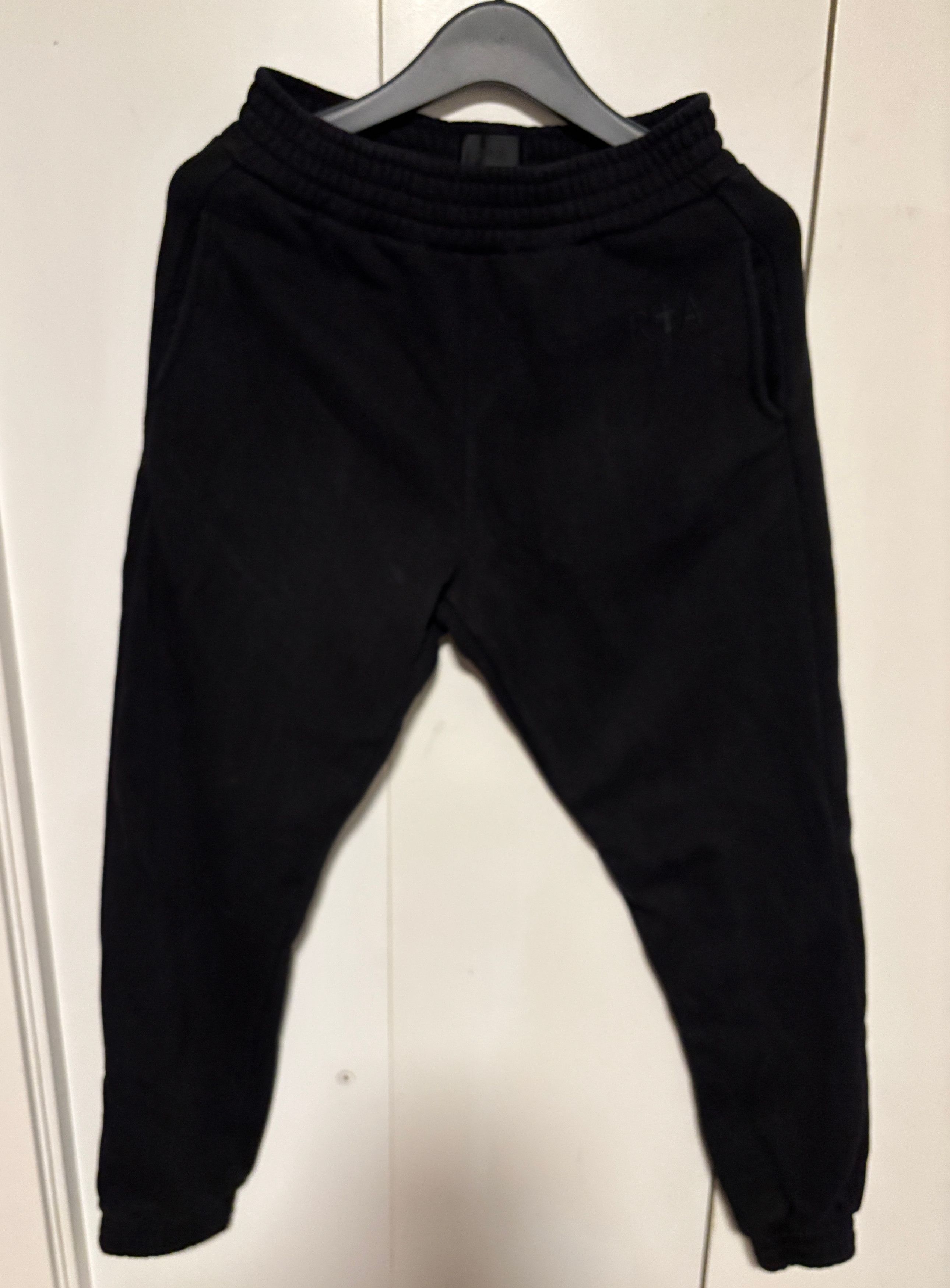 Rta RtA Sweatpants/ Joggers - Small/ Black 100 % Cotton Size US 28 / EU 44 - 1 Thumbnail