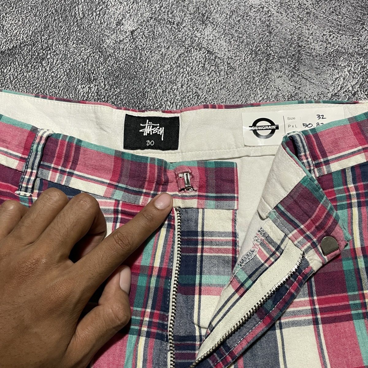 Issey Miyake × Japanese Brand × Stussy Stussy Vintage Pants Embroidered Logo Size 30" / US 8 / IT 44 - 9 Thumbnail