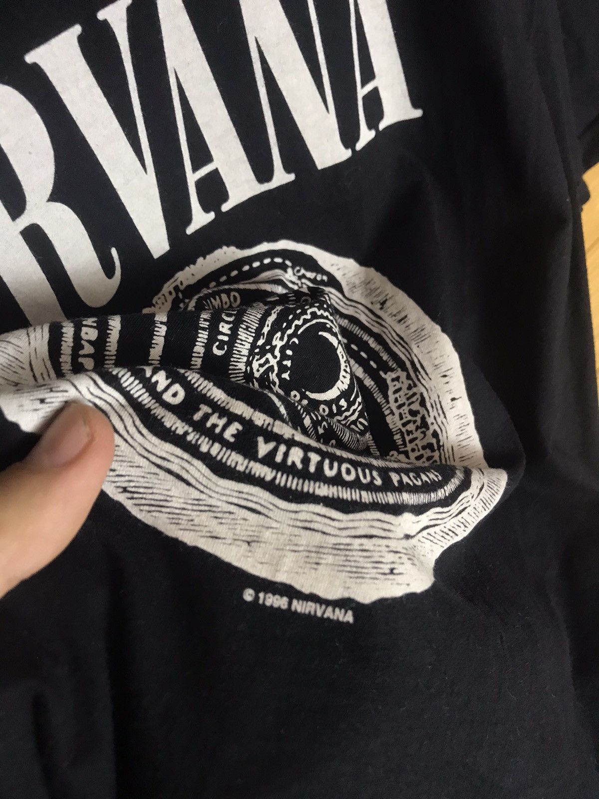 Nirvana Vintage 1996 Nirvana t-shirt Size US M / EU 48-50 / 2 - 4 Thumbnail