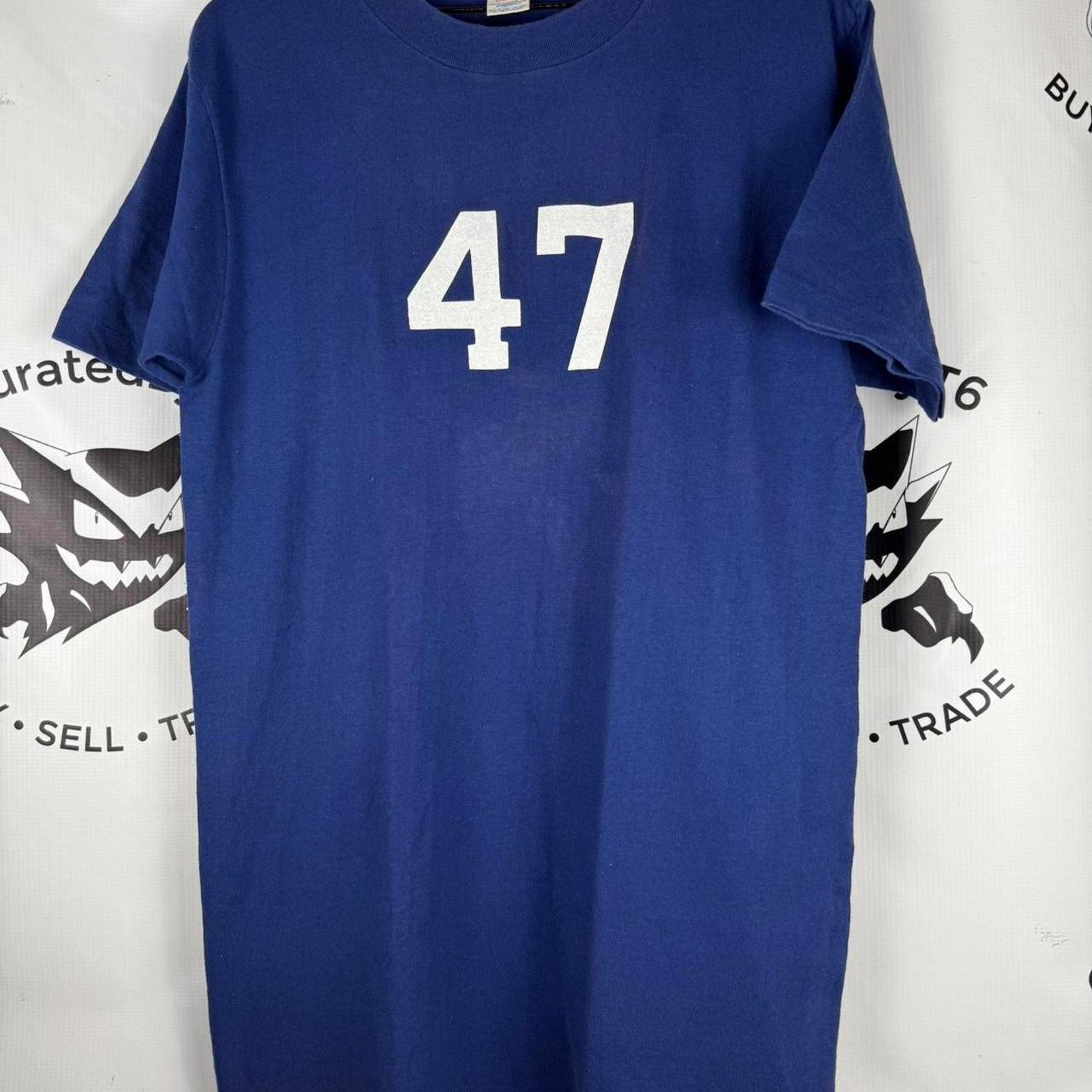 Champion Blue 80s Champion 47 single stitch tee Size US L / EU 52-54 / 3 - 1 Thumbnail