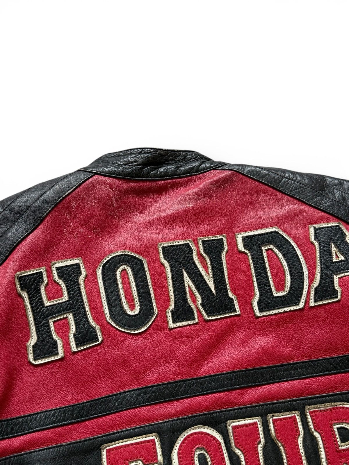 Honda Vintage 90s Honda Racing Leather Jacket Size US M / EU 48-50 / 2 - 5 Thumbnail