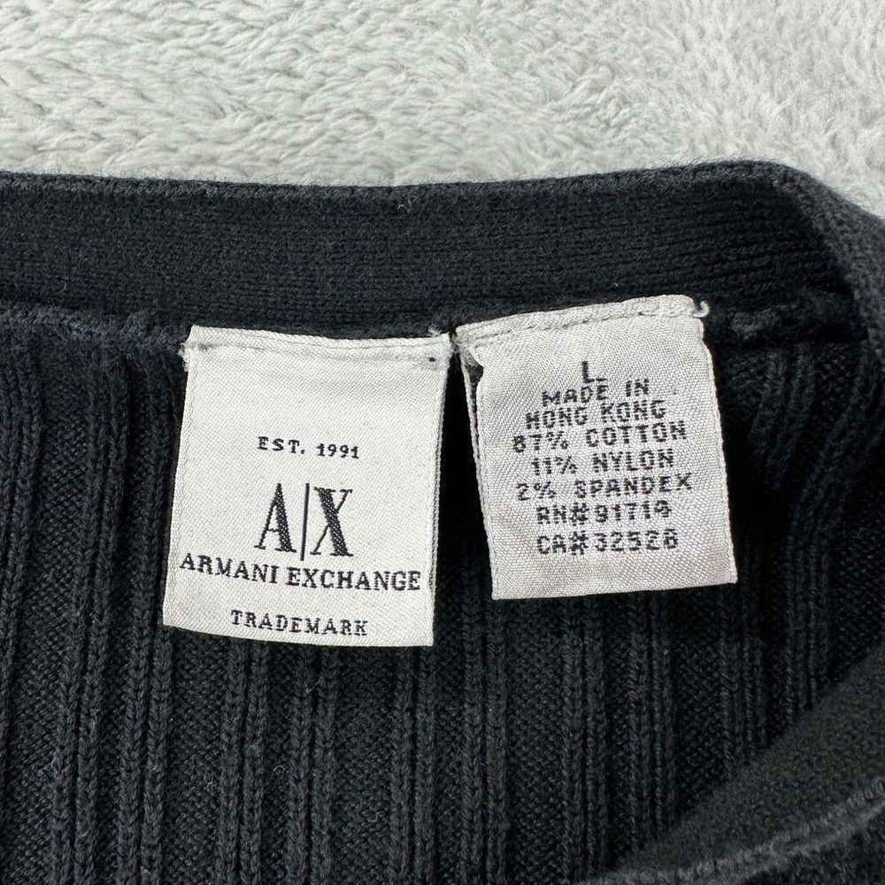 Armani Exchange Armani Exchange Black Cotton Sweater Men’s Size L Size US L / EU 52-54 / 3 - 2 Thumbnail