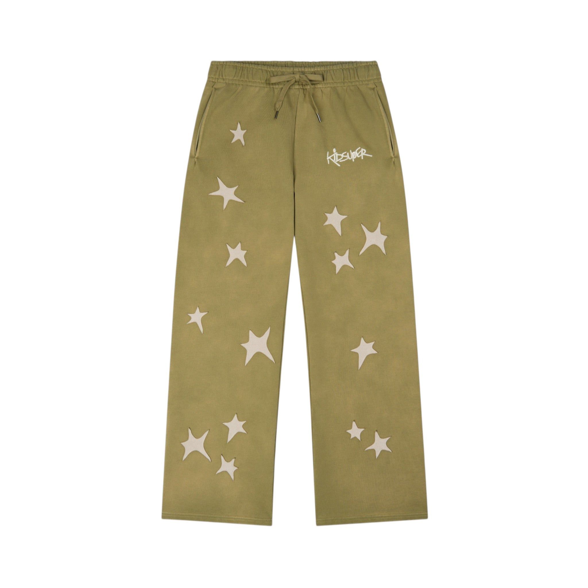 KidSuper KidSuper Studios Stars Patchwork Sweatpants Size US 34 / EU 50 - 1 Thumbnail