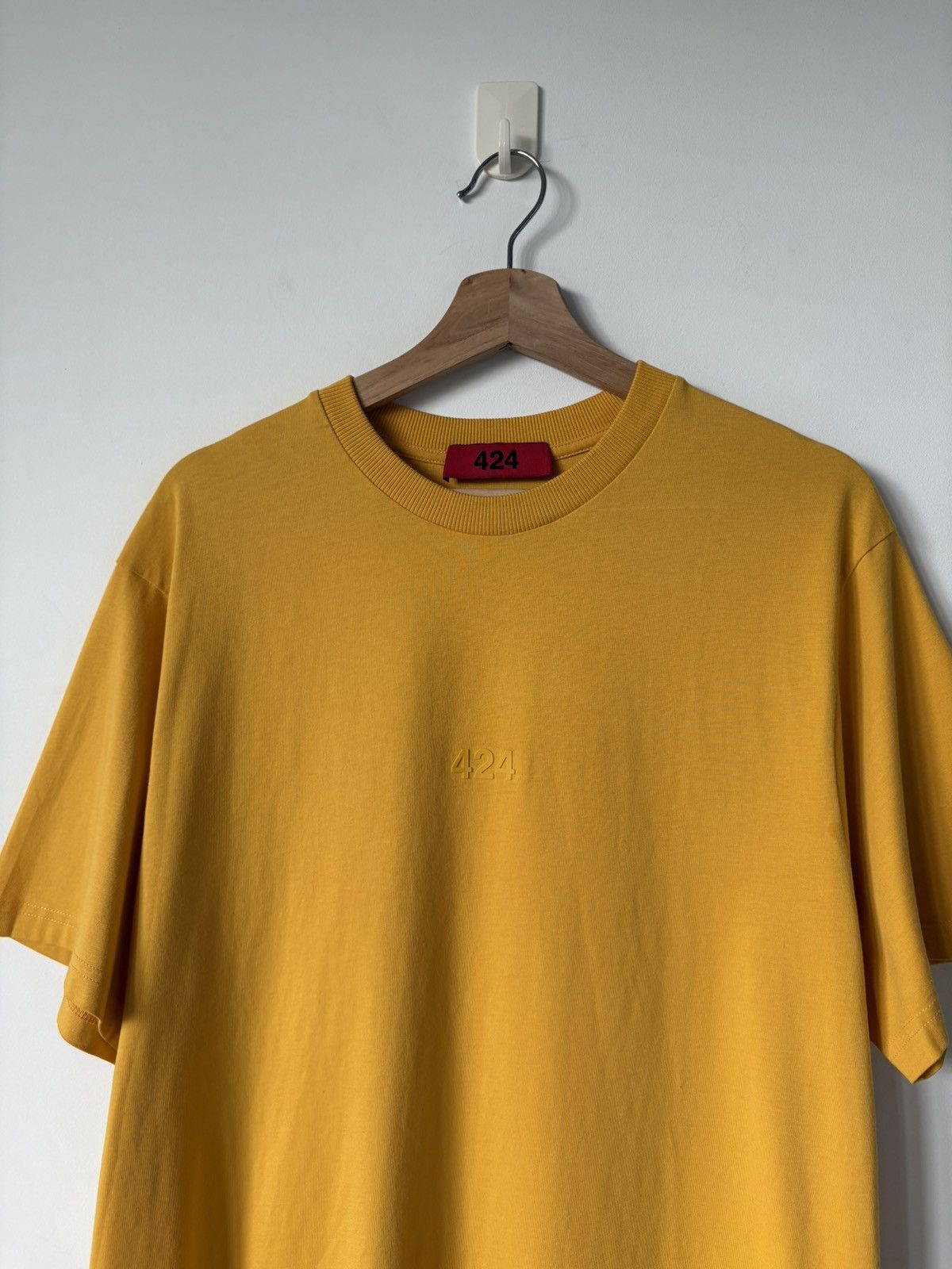 424 424 Yellow Crewneck T-Shirt Size US L / EU 52-54 / 3 - 4 Thumbnail