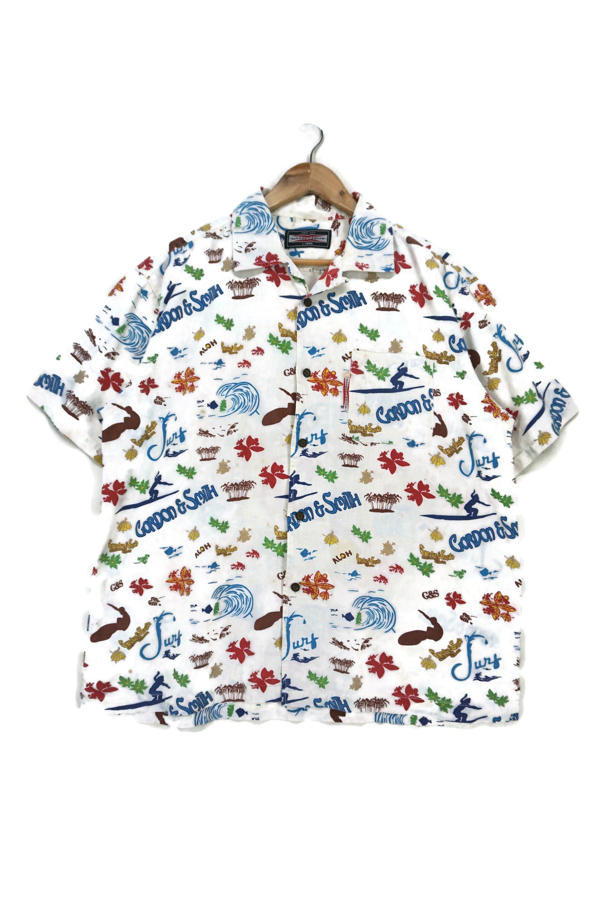 Sports Specialties Gordon and Smith Shirt Linen Blend Hawaiian Surf Aloha Size US L / EU 52-54 / 3 - 1 Thumbnail