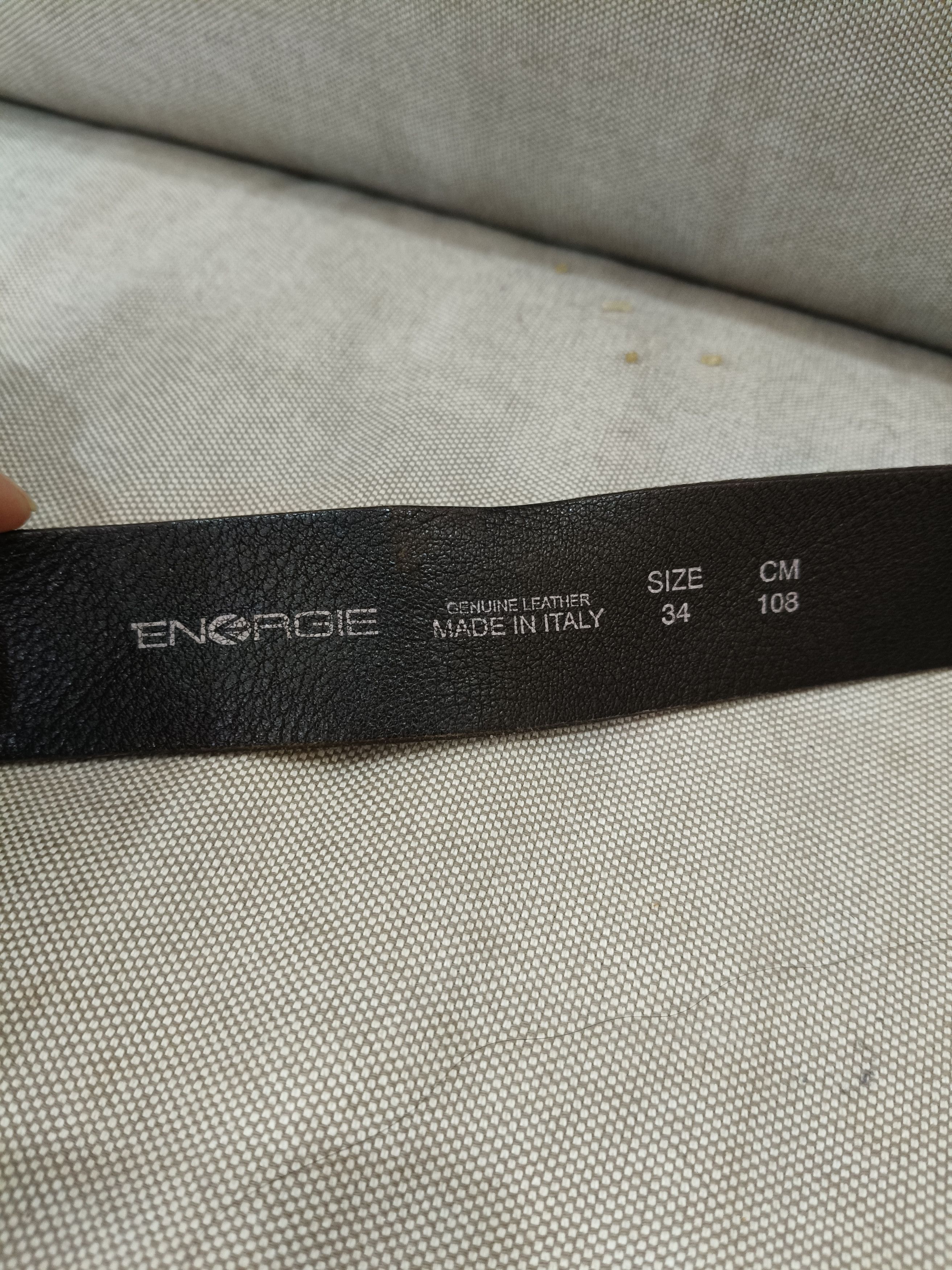 Energie Energie Leather Belt Size 34 - 4 Thumbnail