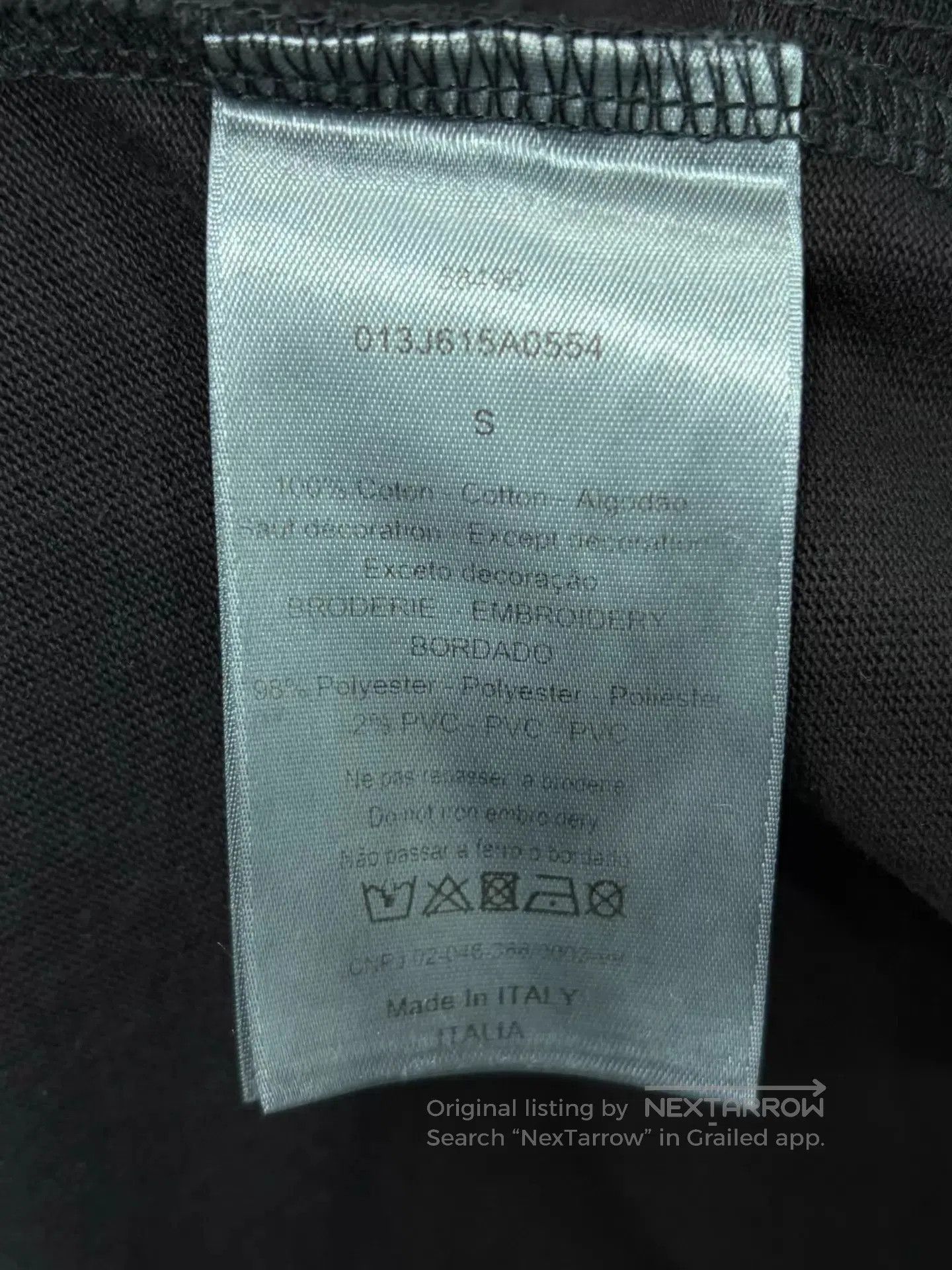 Dior Black Short Sleeve Crew Neck T. Size US S / EU 44-46 / 1 - 5 Thumbnail