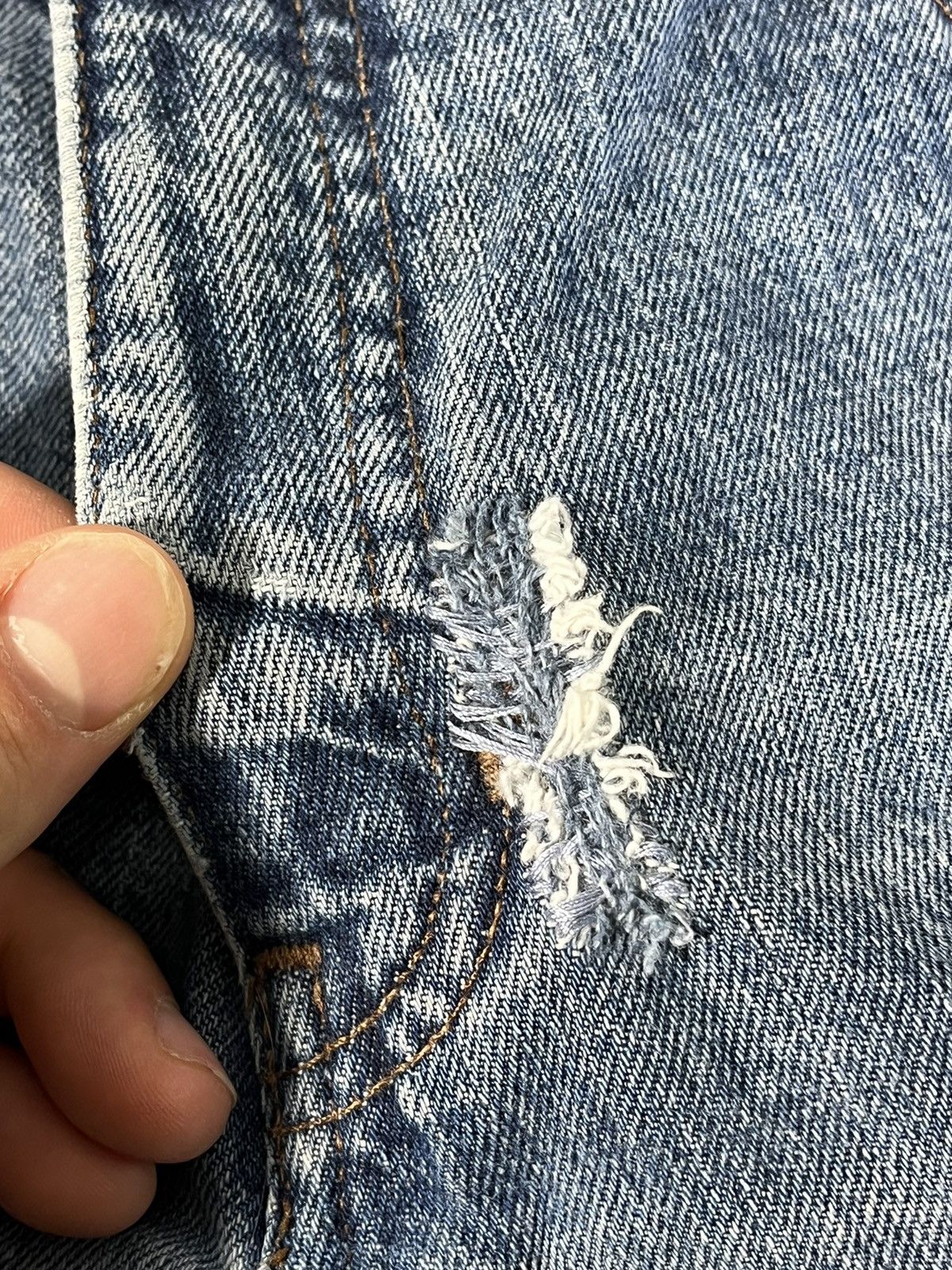 Harley Davidson Y2K Upcycled Harley Davidson Blue Jeans Size 30" / US 8 / IT 44 - 8 Thumbnail