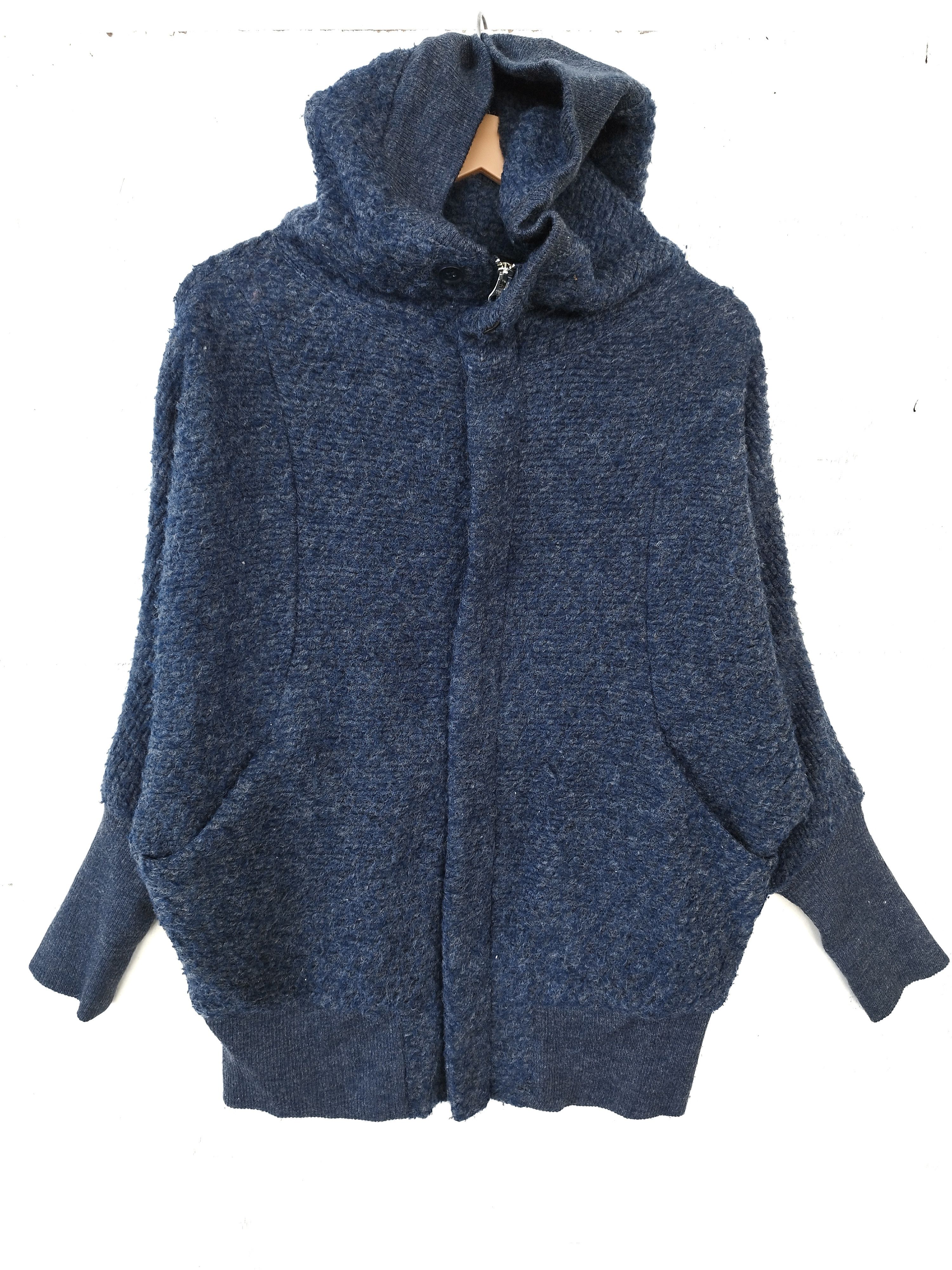 Pre-owned Cabane De Zucca X Issey Miyake Zucca Sweater Zipper Jacket