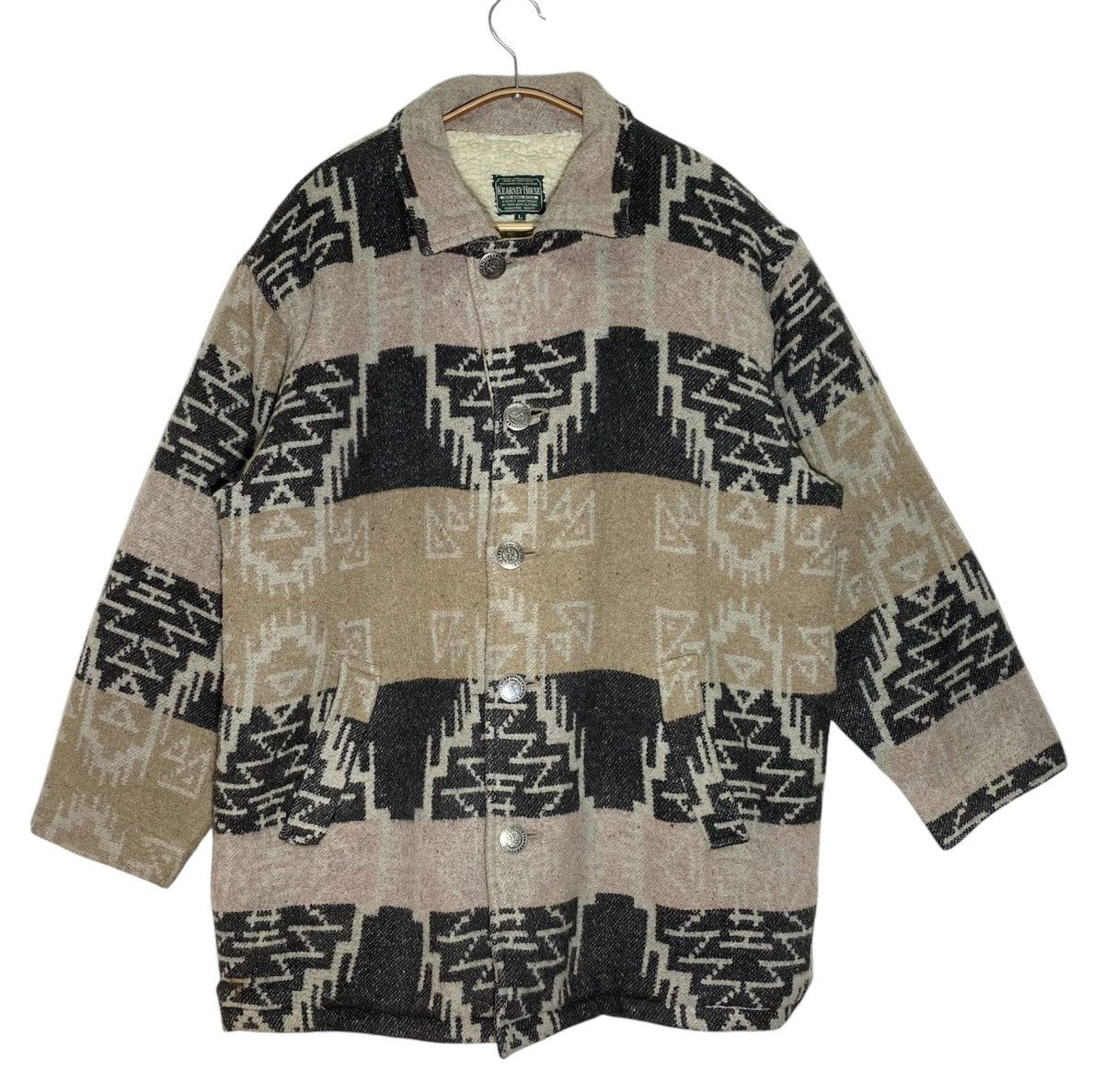 Aztech Mountain Vintage KEARNEY HOUSE Wool Aztec Navajo Winter Jacket Size US L / EU 52-54 / 3 - 1 Thumbnail