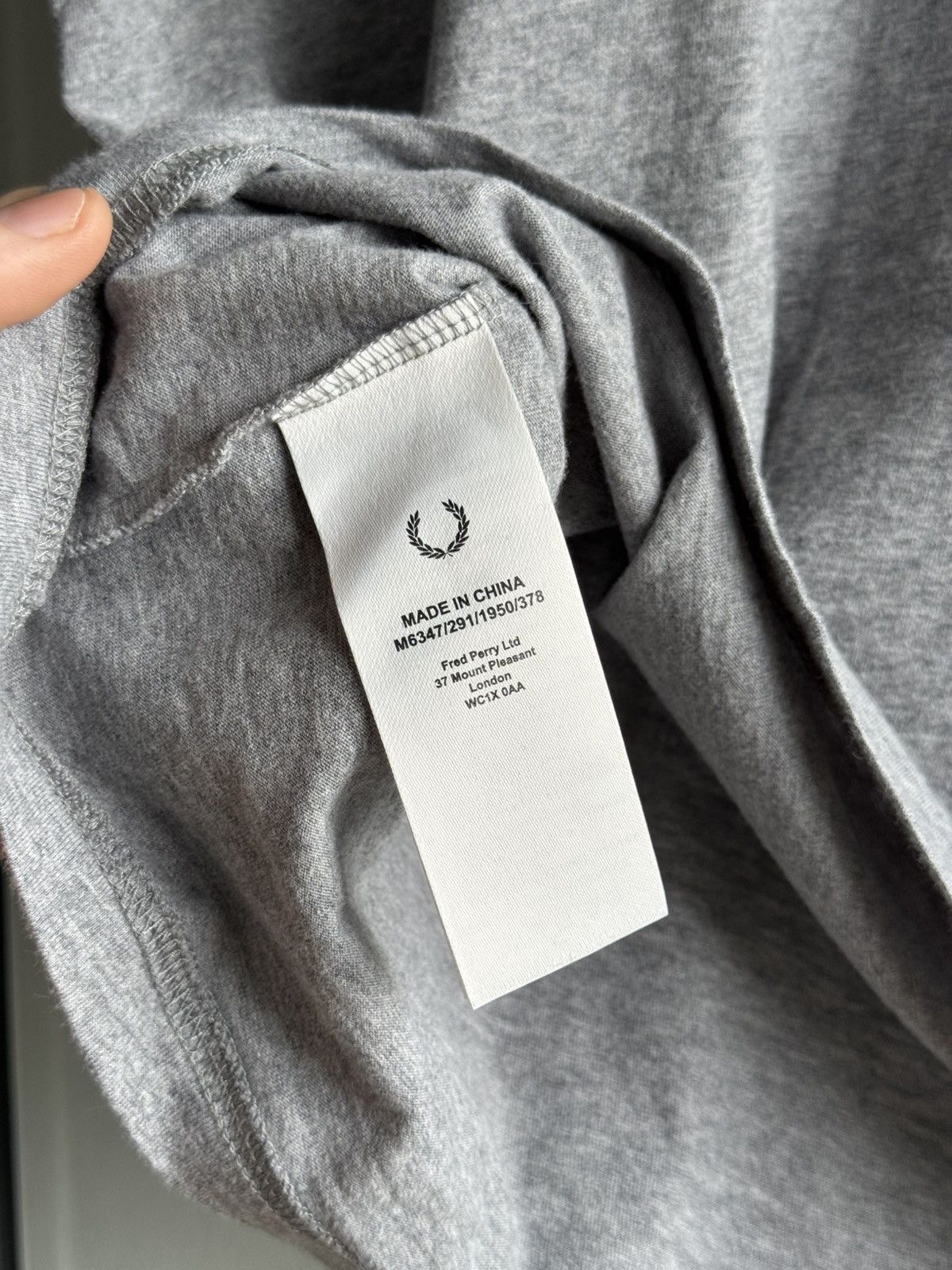 Fred Perry Fred Perry gray lampas tshirt Size US S / EU 44-46 / 1 - 8 Thumbnail