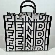 Fendi o1loc1c0824 Size: OS / Sunshine Medium in Black/White Size ONE SIZE - 1 Preview