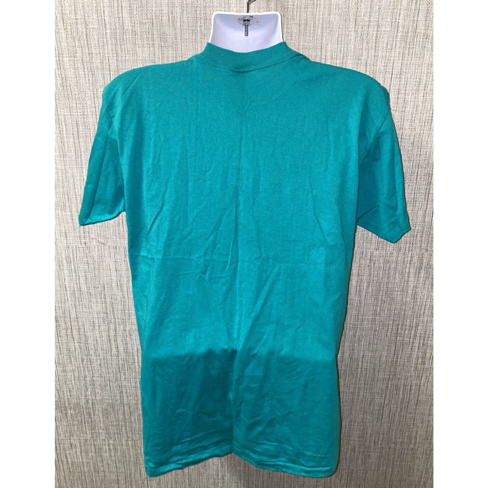 Vintage VTG 1990s Oneita Mens Teal Short Sleeve Flying And Ranch T-Shirt L Men T-Shirt Short Sleeve Teal Flying And Ranch Size US L / EU 52-54 / 3 - 3 Thumbnail