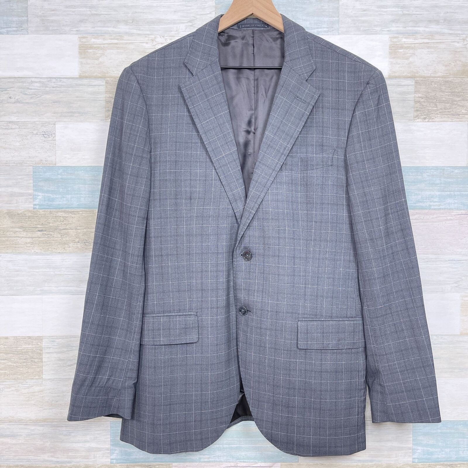 Luigi Bianchi Luigi Bianchi Mantova Ermenegildo Zegna Sport Coat Gray 46R Size 46R - 1 Thumbnail
