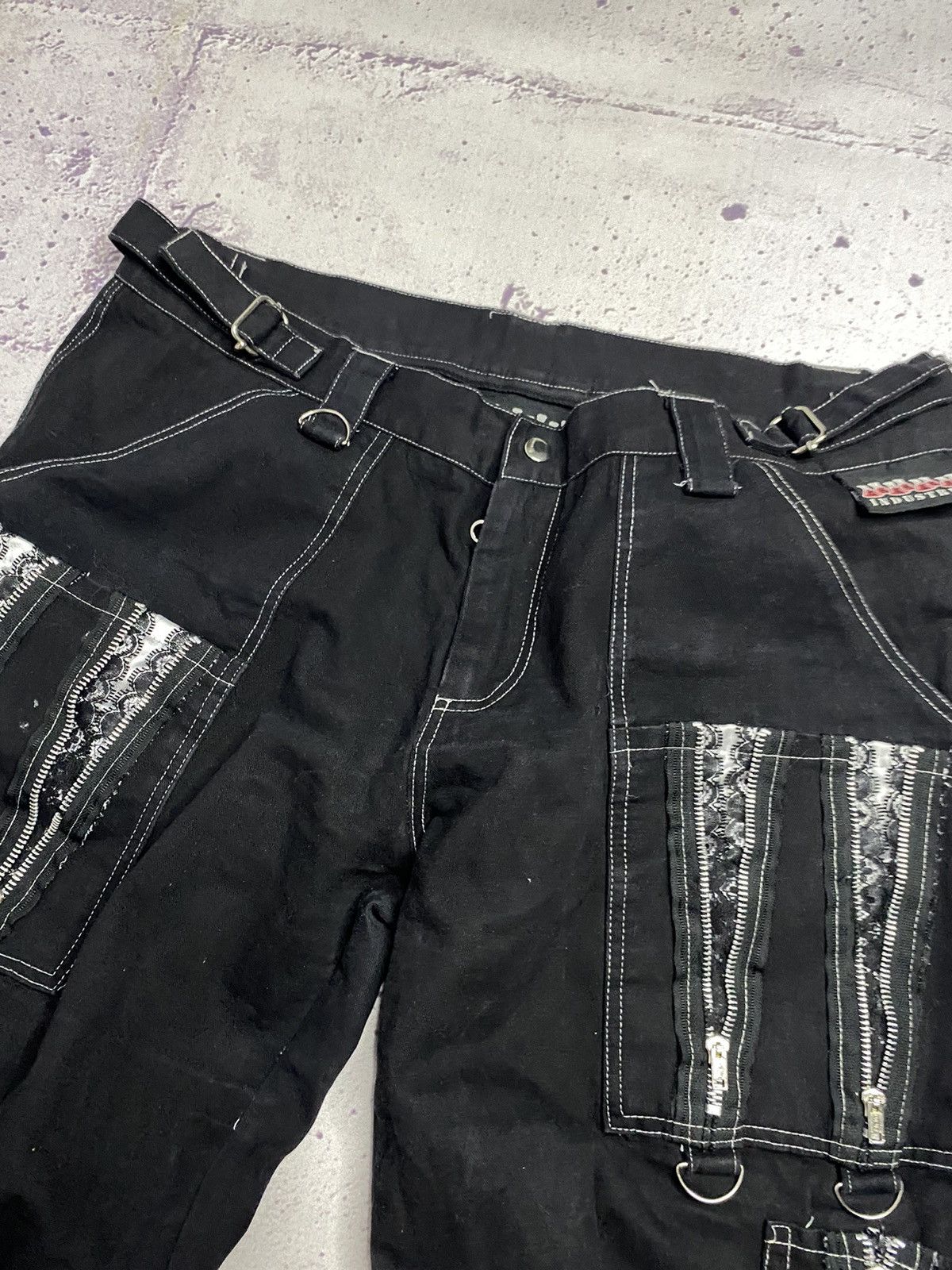Other MENS Avant Garde Vintage Rare Opiym Gothic Zip Up Pants Size 38" / US 16 / IT 52 - 10 Thumbnail