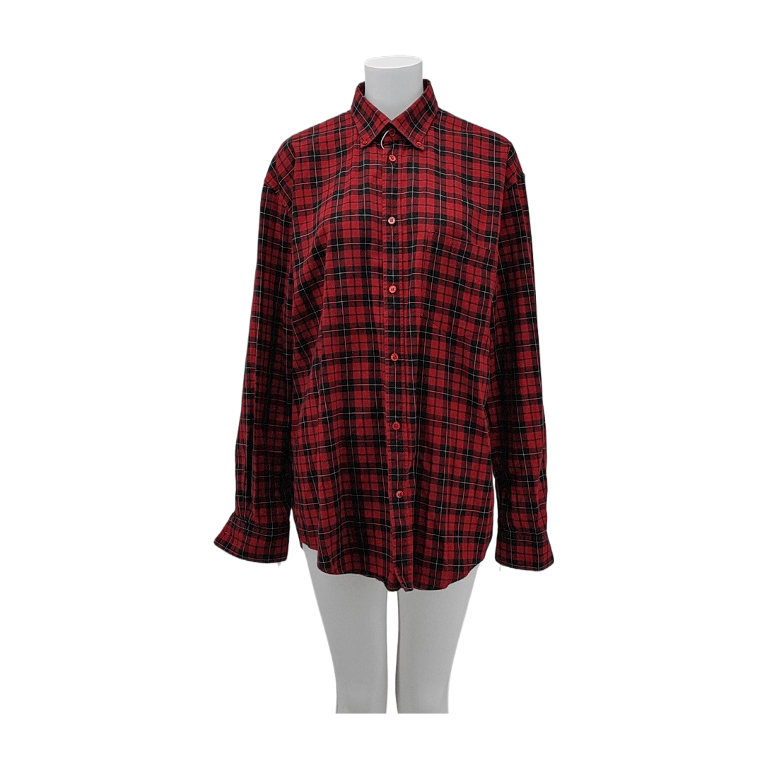 Balenciaga Balenciaga Plaid Button Up Shirt Size 38 Size S / US 4 / IT 40 - 1 Thumbnail