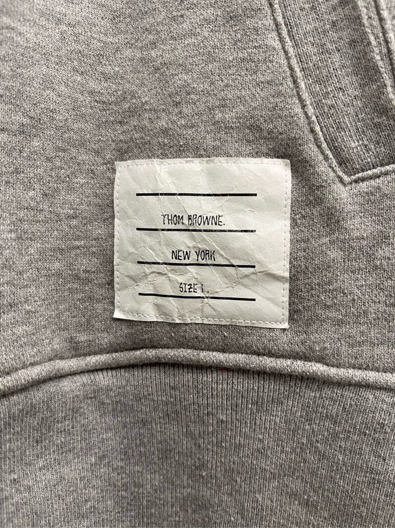 Thom Browne Thom browne Gray four-striped zipper jacket 2504-Nextarrow Size US S / EU 44-46 / 1 - 5 Thumbnail