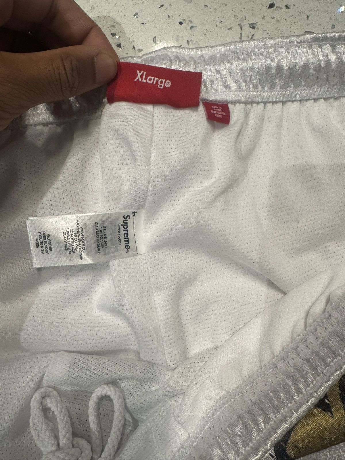 Supreme Supreme Big Script Mesh Shorts Size US 36 / EU 52 - 3 Thumbnail
