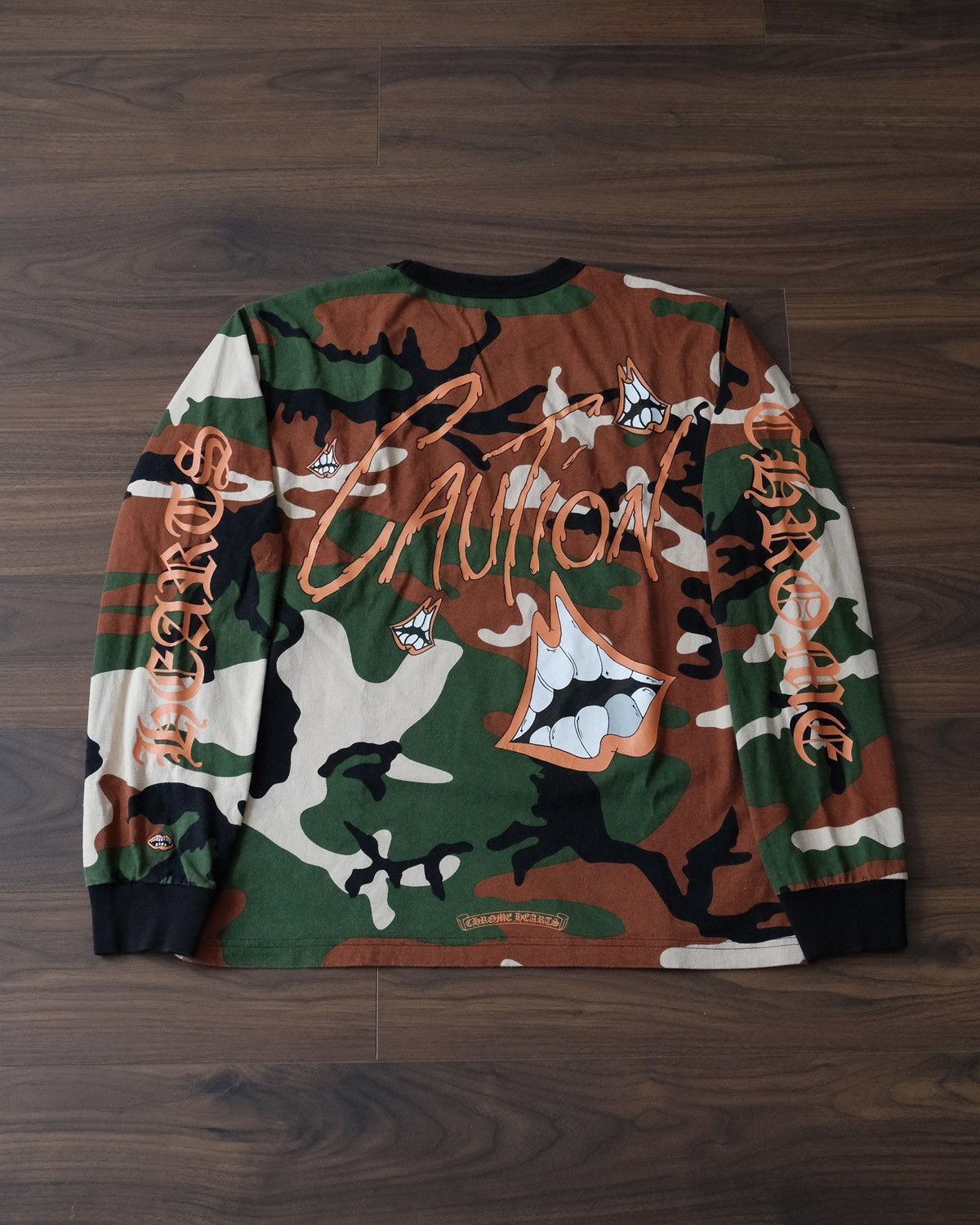Chrome Hearts Chrome Hearts Matty Boy Camo Caution Long Sleeve Size Large Size US L / EU 52-54 / 3 - 1 Thumbnail