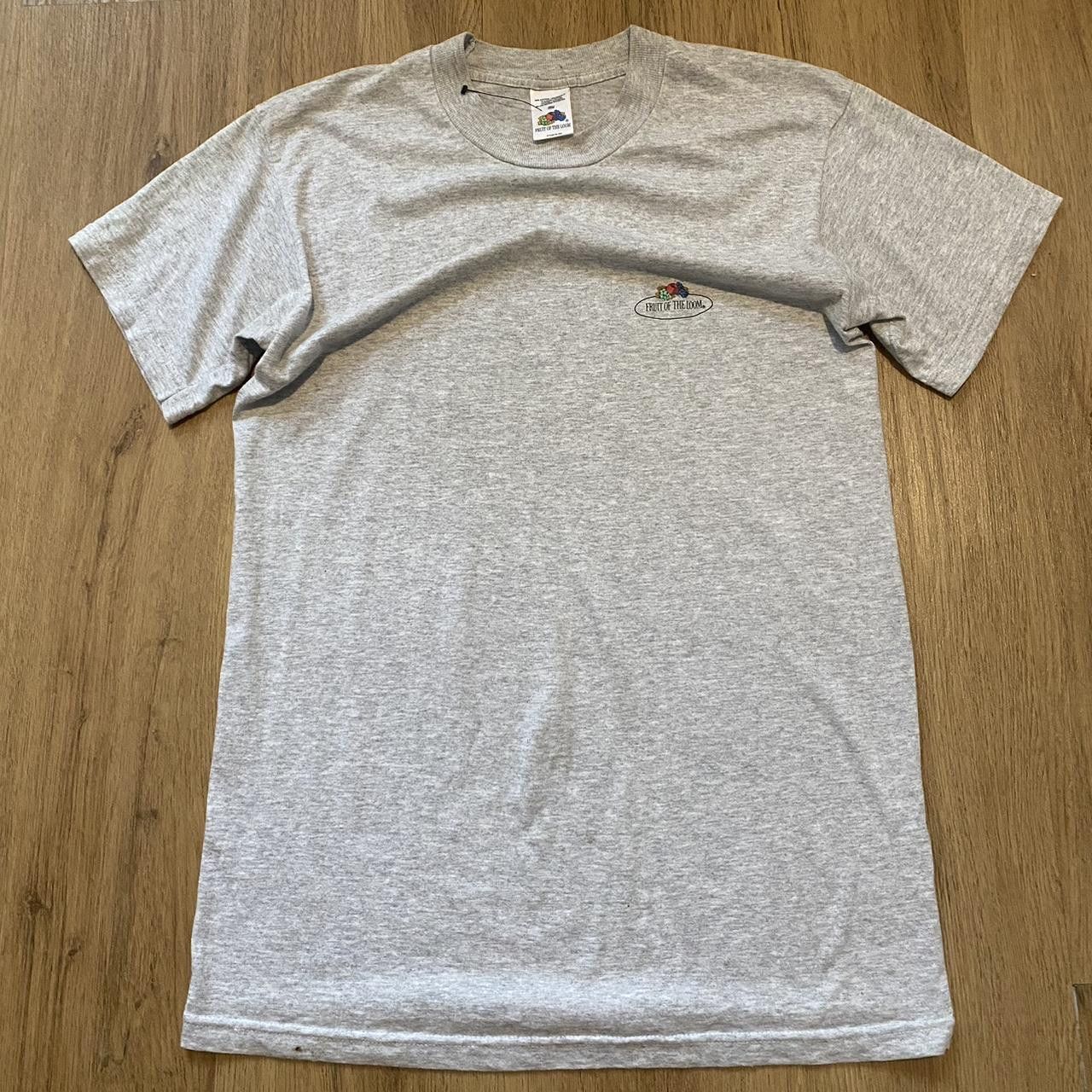 Fruit Of The Loom Grey vintage 90s Fruit of the Loom cotton t-shirt Size US S / EU 44-46 / 1 - 2 Thumbnail