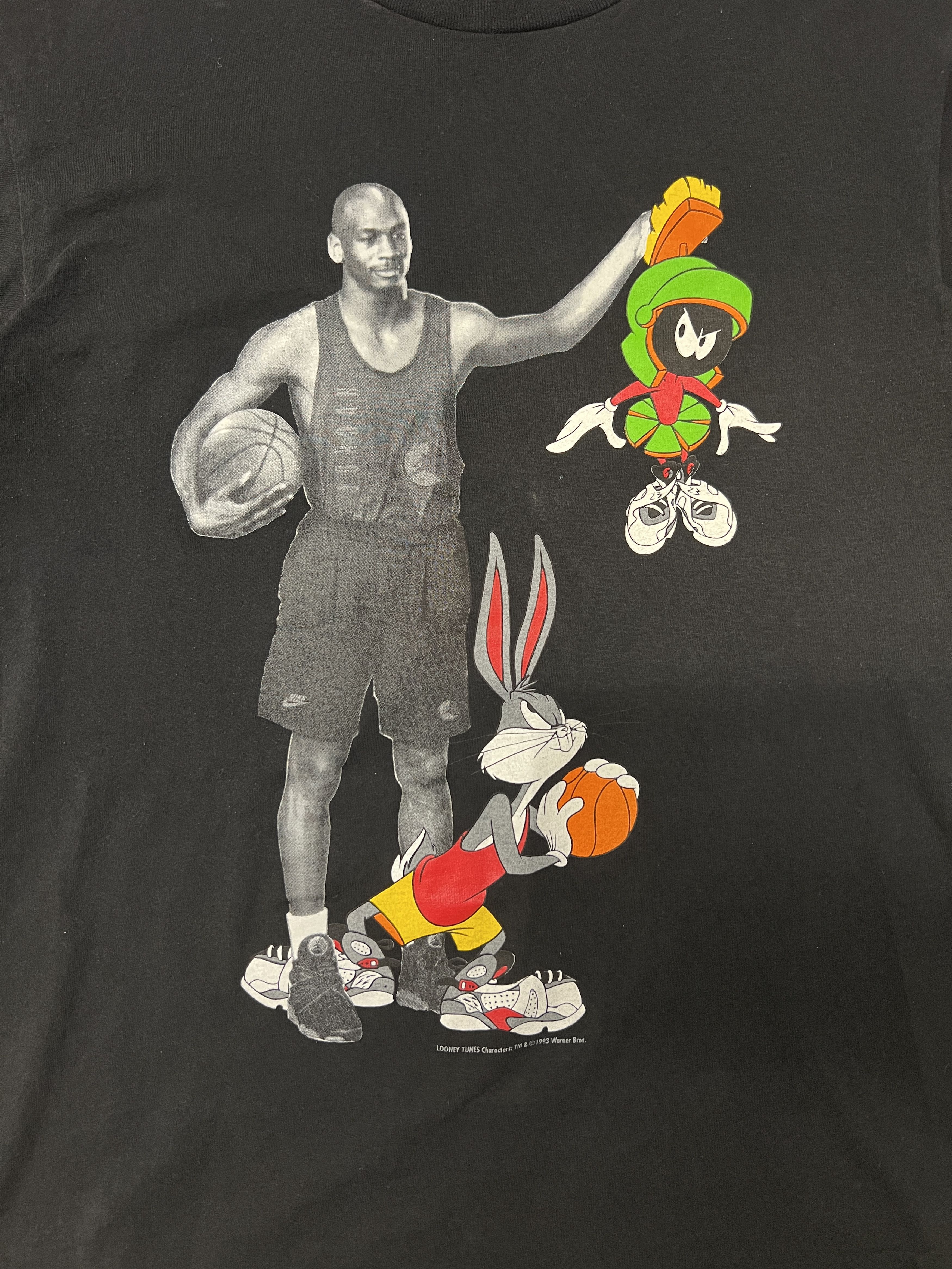 Nike × Vintage × Warner Bros Vintage 1993 Space Jam Looney Toons Double Sided Tee Shirt Size US L / EU 52-54 / 3 - 3 Thumbnail