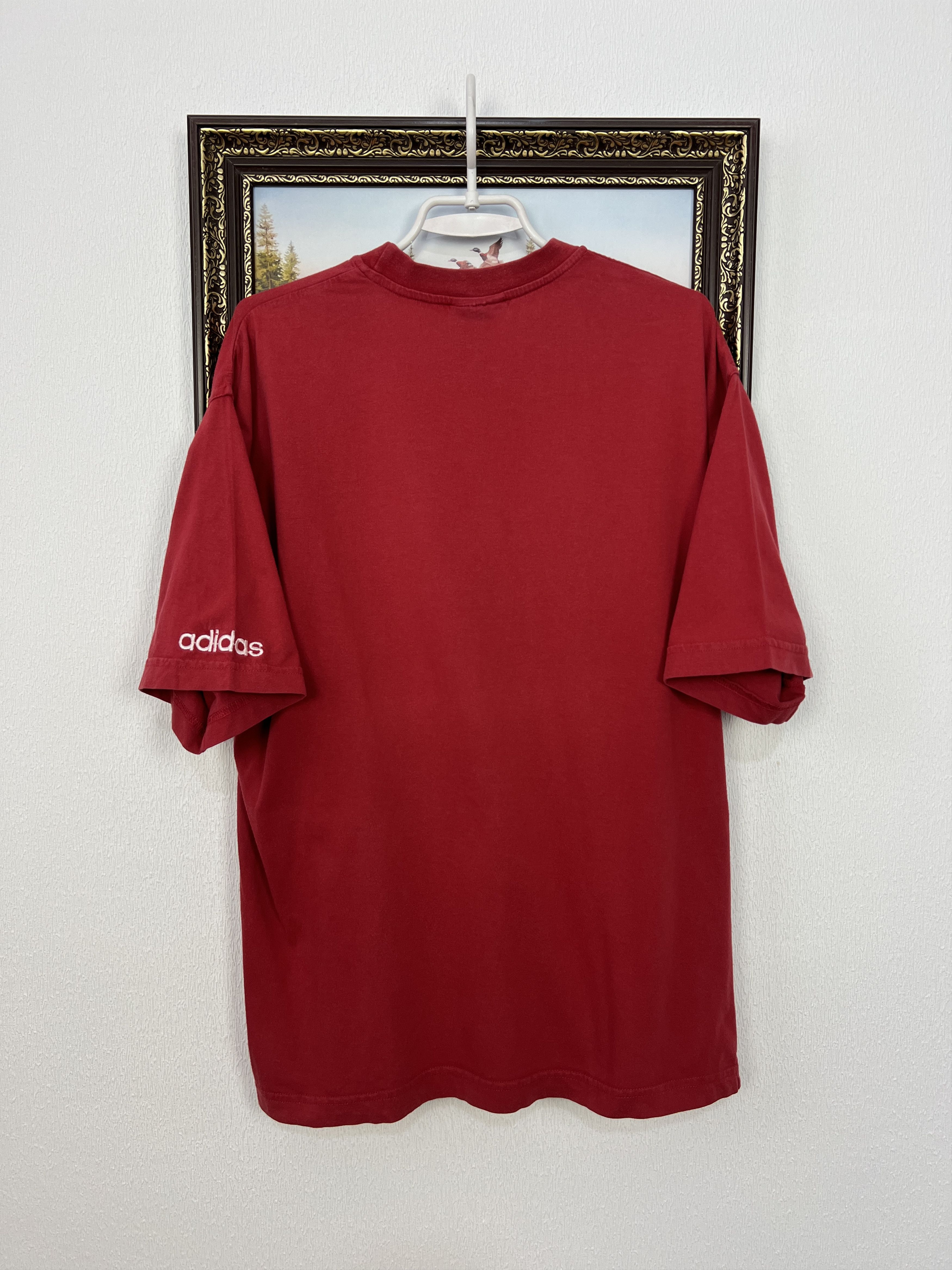 Adidas Vintage 90's Adidas Big Logo Shirt Over Print Jersey Trikot Size US M / EU 48-50 / 2 - 8 Thumbnail