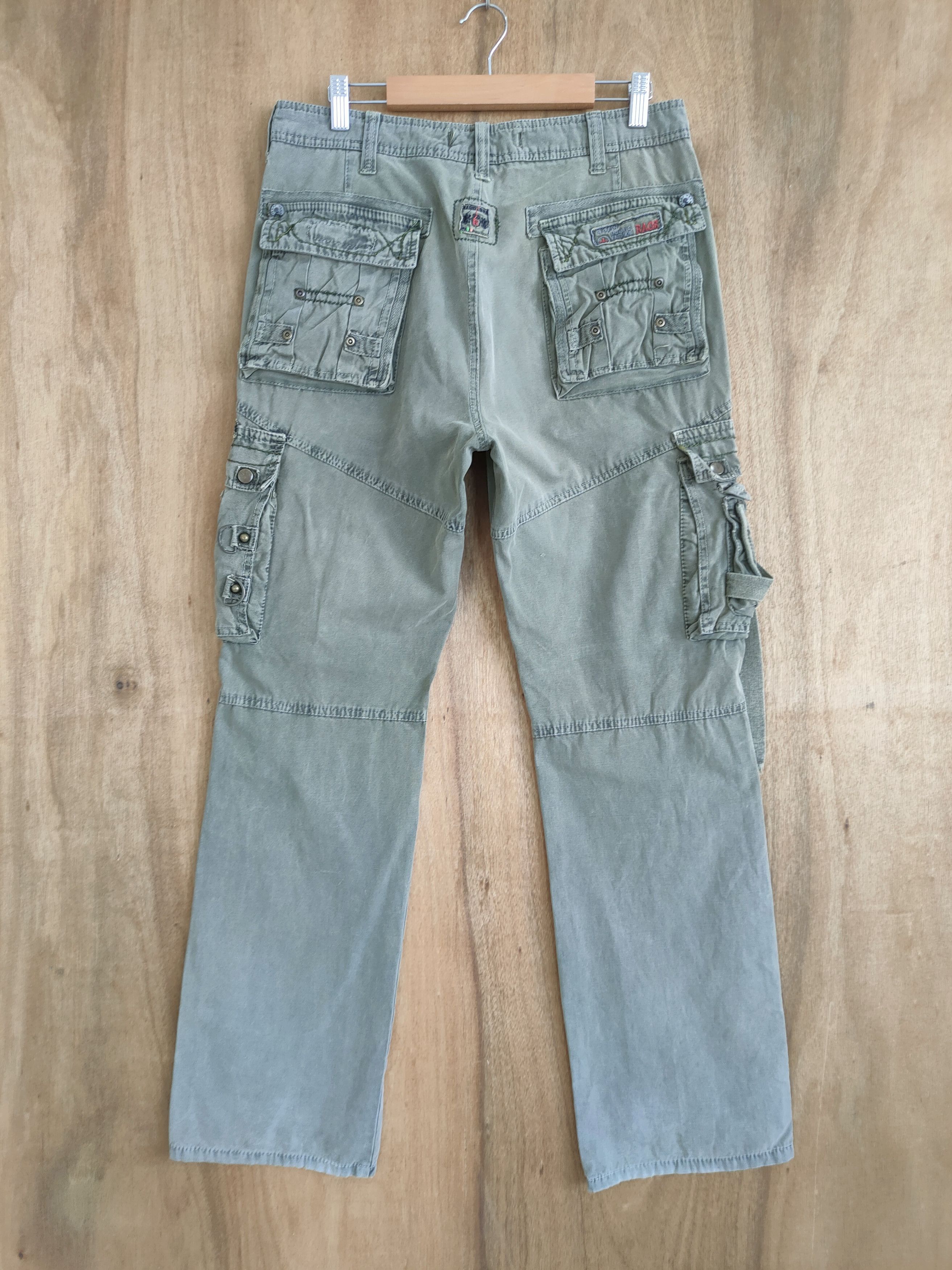 Japanese Brand VINTAGE JAPANESE BONDAGE CARGO PANTS Size US 32 / EU 48 - 6 Thumbnail